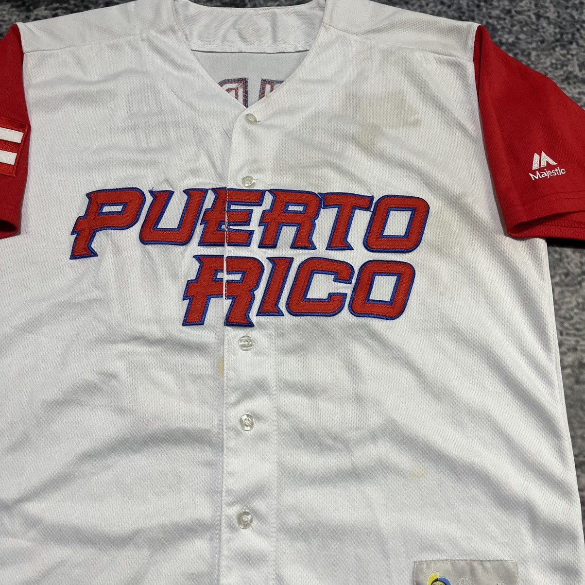 Majestic Puerto Rico Francisco Lindor World Baseball Classic Jersey Size US M / EU 48-50 / 2 - 4 Thumbnail
