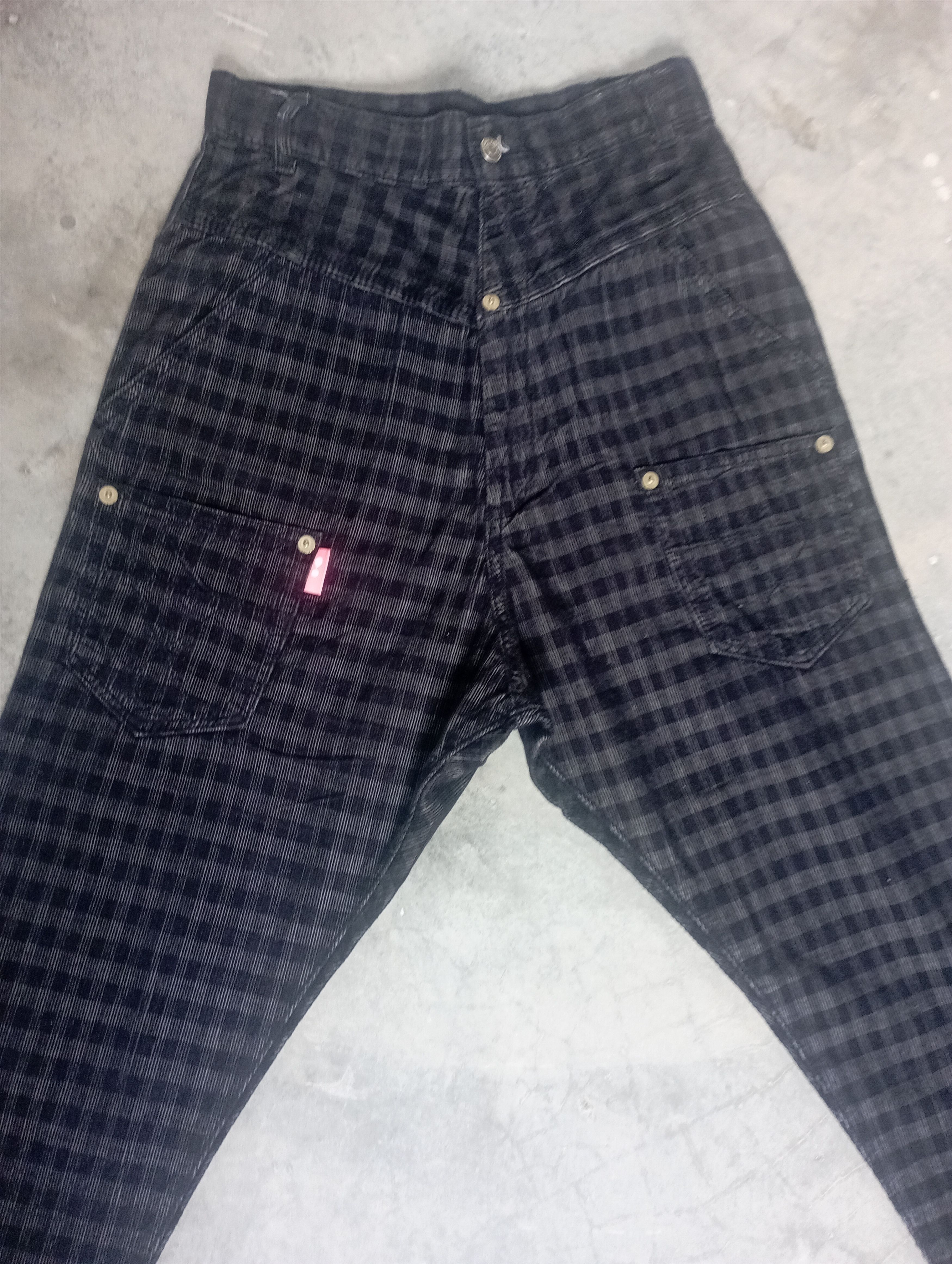 Issey Miyake Baggy Pant Mercibeaucoup Issey Miyake Corduroy Tartan Pant Size US 29 - 8 Thumbnail