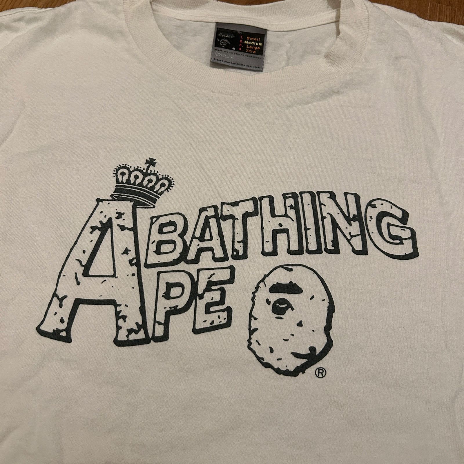 Bape Bape Crown Logo Spellout Shirt White Size US M / EU 48-50 / 2 - 2 Thumbnail