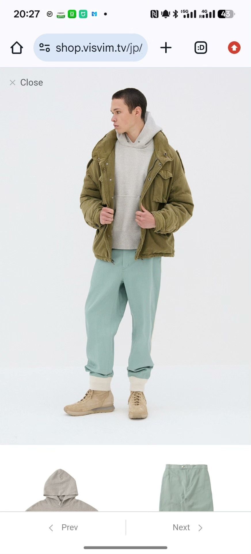 Visvim visvim 2aw court hoodie p.o Size US L / EU 52-54 / 3 - 7 Thumbnail