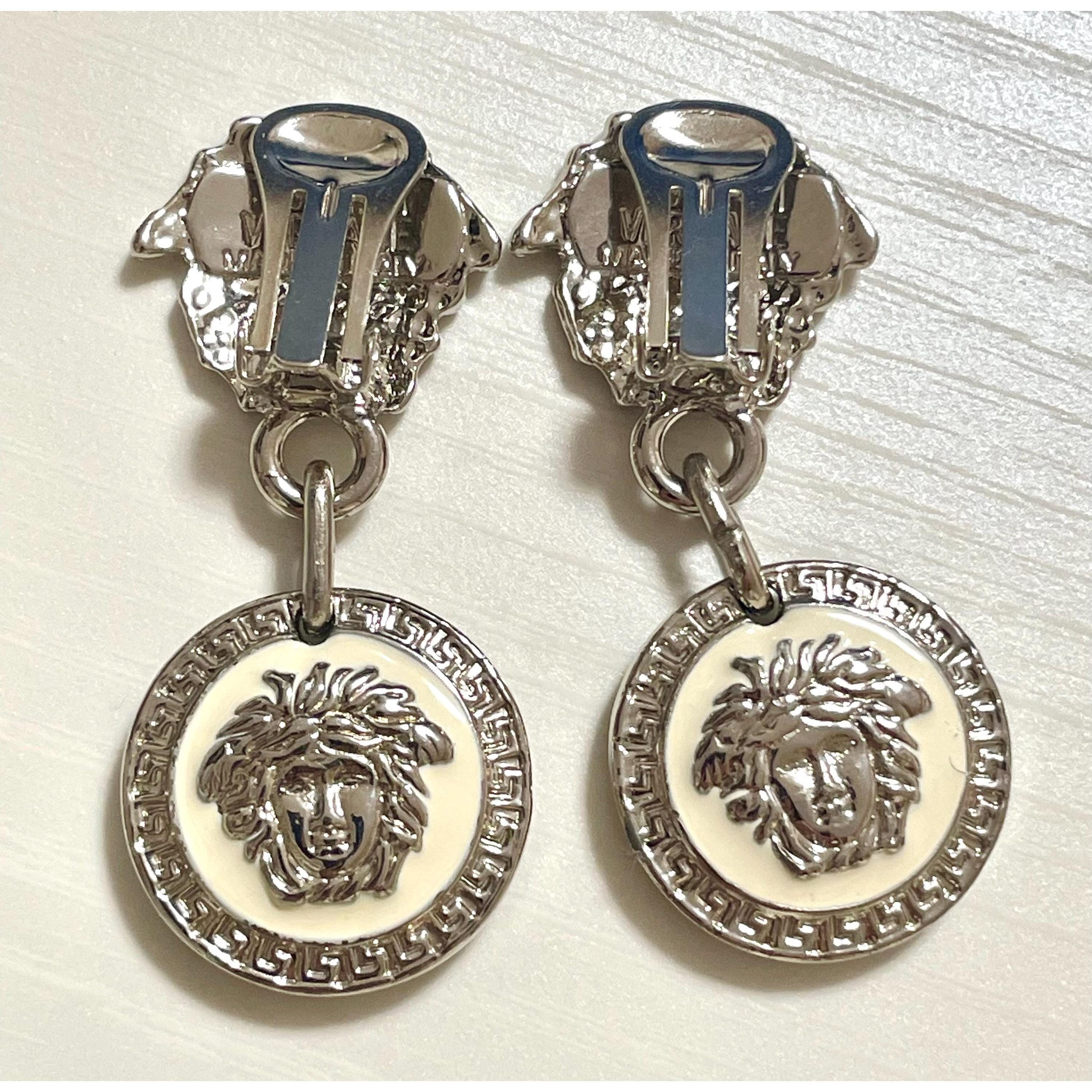 Versace Vintage Gianni Versace medusa face motif dangle earrings Size ONE SIZE - 6 Thumbnail