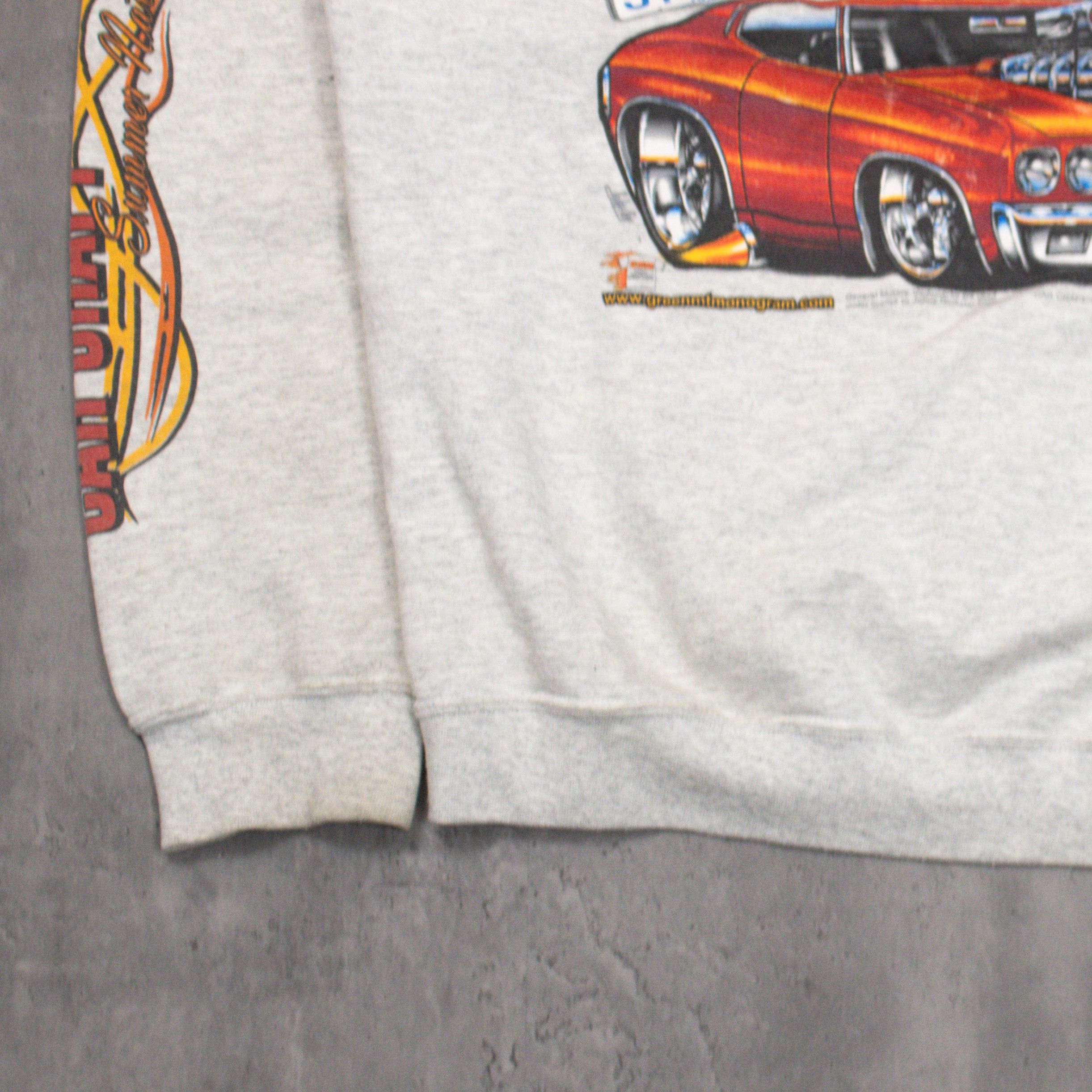 Vintage Vintage VTG Y2K 2009 00's Gildan Car Craft Flame Boxy Hoodie Size US L / EU 52-54 / 3 - 10 Thumbnail