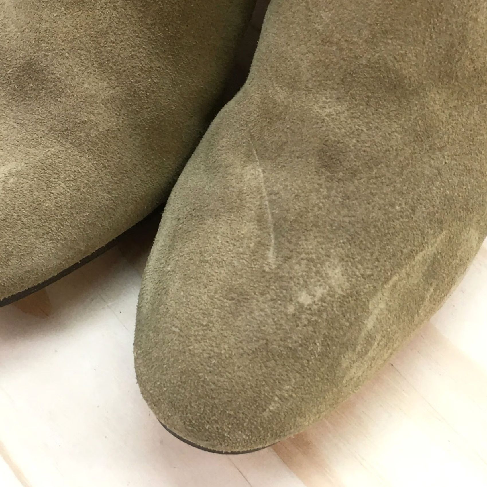 Banana Republic Banana Republic Boots Womens Lydia Green Suede Heeled Side Zip Tasseled 5.5 M Bootie Womens Green Suede Boots Size US 6 / IT 36 - 6 Thumbnail