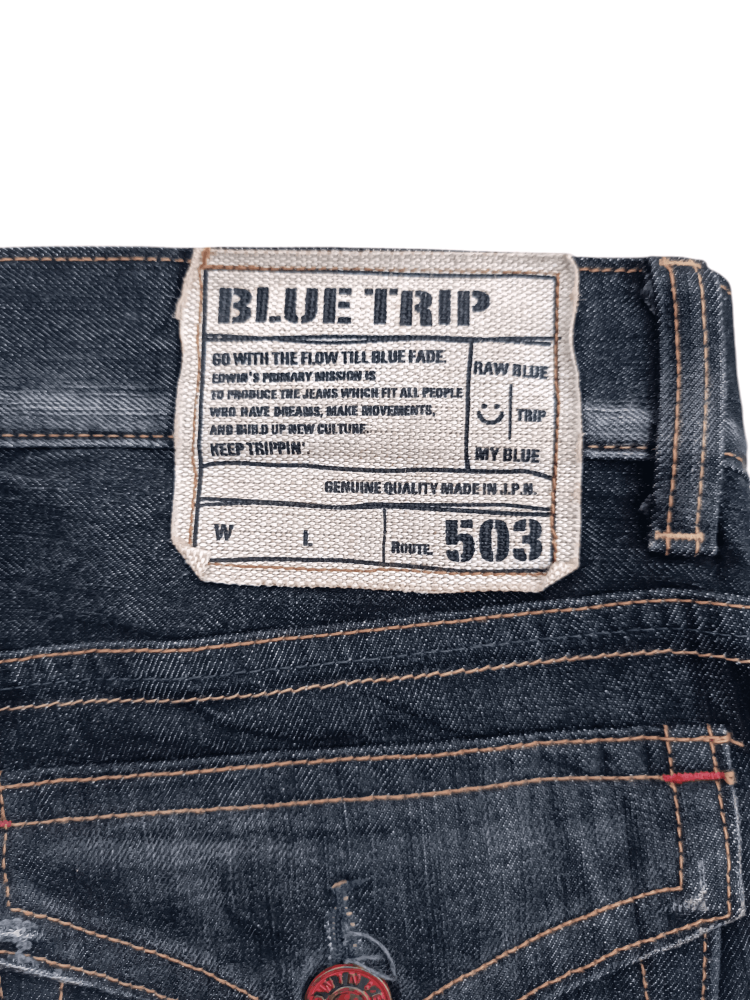 Edwin EDWIN 503 FLARE FADED & RUSTY PUNK STYLE WHISKERS DENIM Size US 34 / EU 50 - 18 Thumbnail