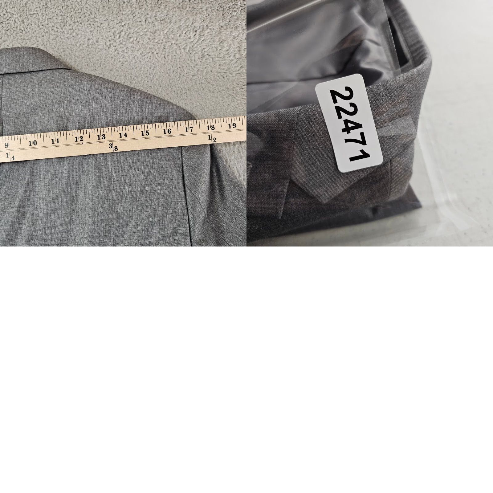 Kenneth Cole KENNETH COLE REACTION Blazer Mens 36R Suit Separate Med Gray 2 Button Jacket Style Notch Dress Coat All Seasons Regular Fit Size 36R - 9 Thumbnail