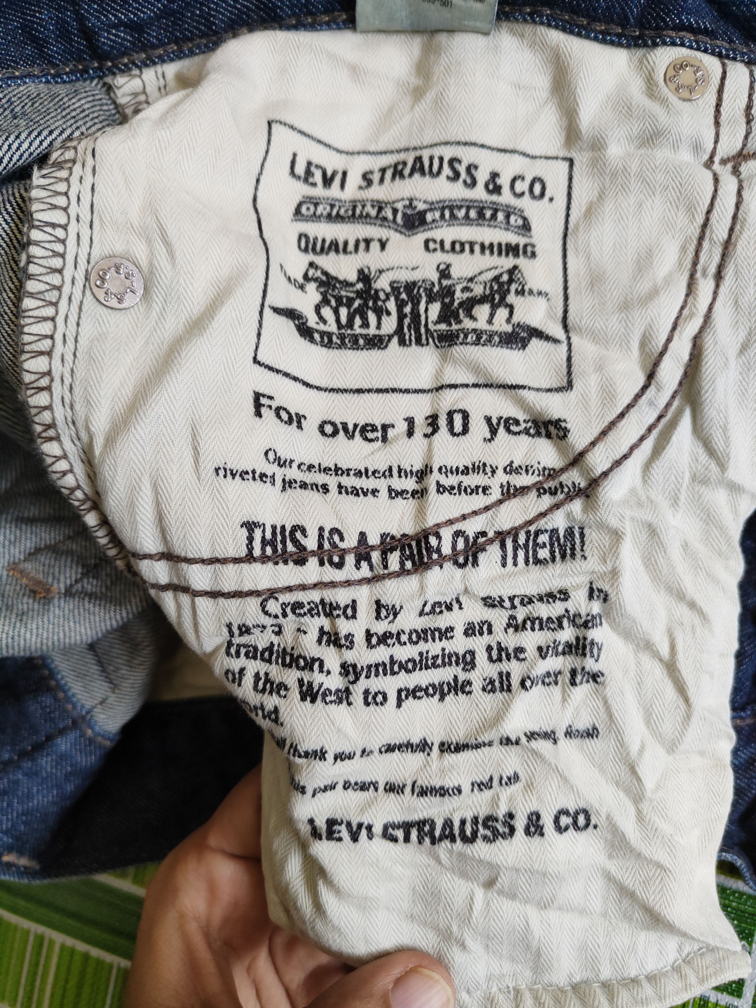 Levi's 511 Levi's Dark Blue Distressed ripped vintage Denim #S1534 Size US 30 / EU 46 - 20 Thumbnail