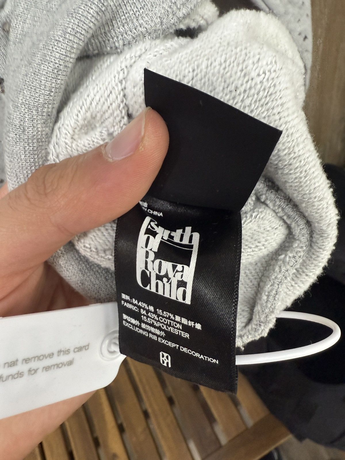 Birth of Royal Child Birth Royal Child Grey Crystal Hoodie Size US M / EU 48-50 / 2 - 11 Thumbnail