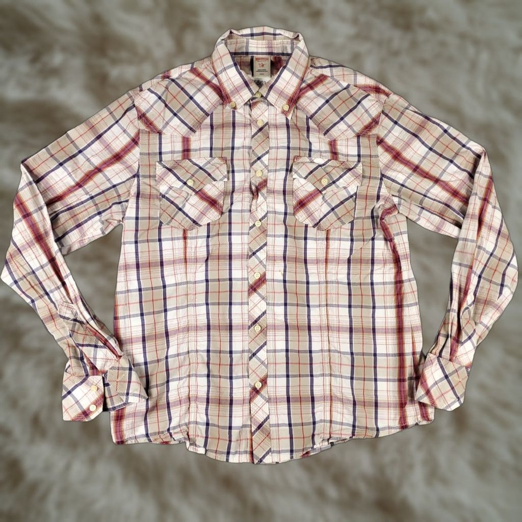 True Religion VINTAGE True Religion Shirt Men 3XL Cotton Plaid Long Sleeve Button Up Modern Size US XXL / EU 58 / 5 - 1 Thumbnail