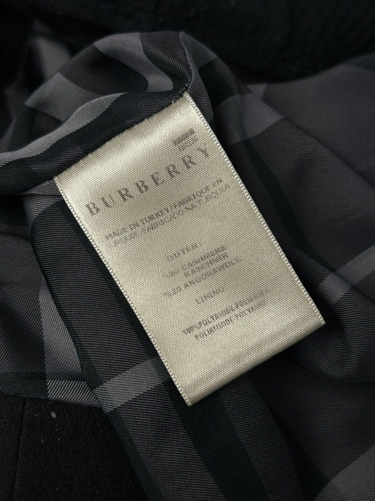 Burberry Burberry Brit Wool Coat Black Women’s Double Breasted Knit Size XL / US 12-14 / IT 48-50 - 12 Thumbnail