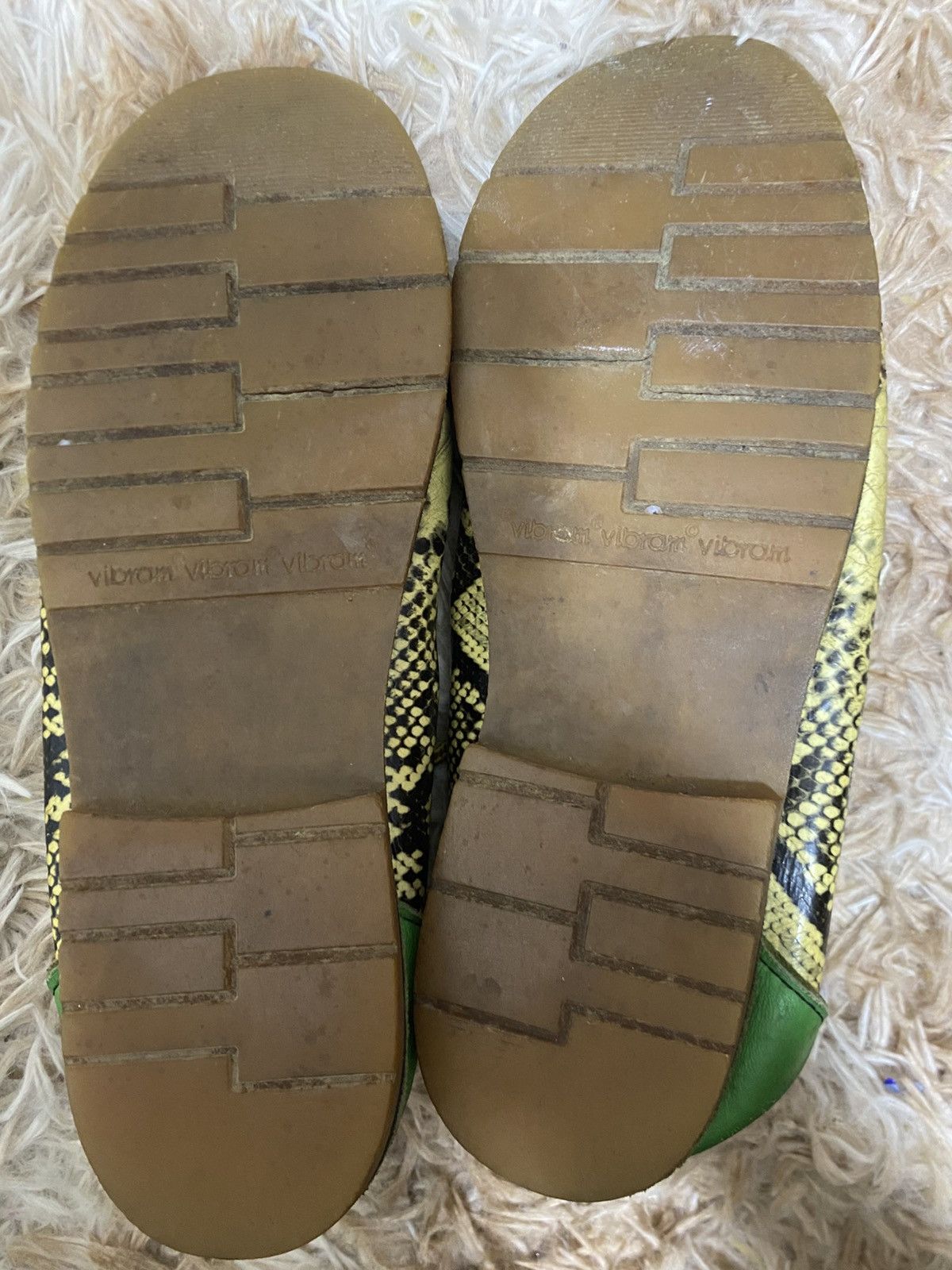 Other Custom Snakeskin-Style Leather Vibram Sole Lace-Up Shoes Size US 7.5 / EU 40-41 - 5 Thumbnail