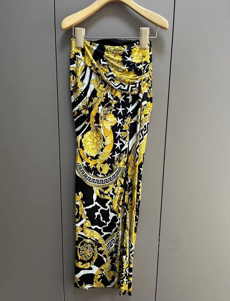 Versace Versace Baroque print bandeau skirt Size M / US 6-8 / IT 42-44 - 1 Thumbnail