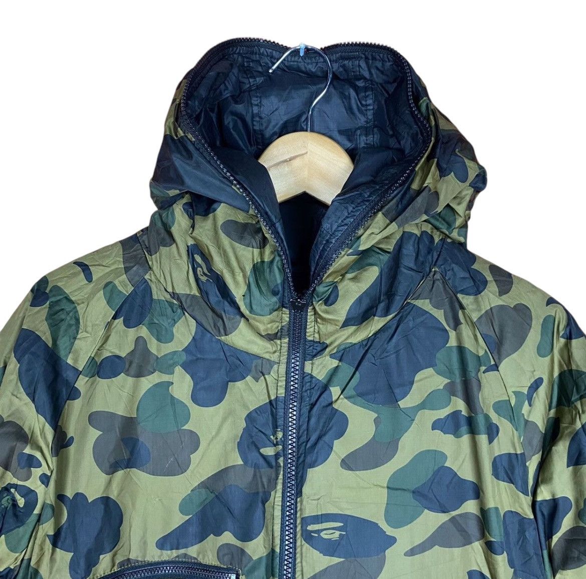 Bape 1st Camo Reversible Down Hoodie Jacket Size US XL / EU 56 / 4 - 3 Thumbnail