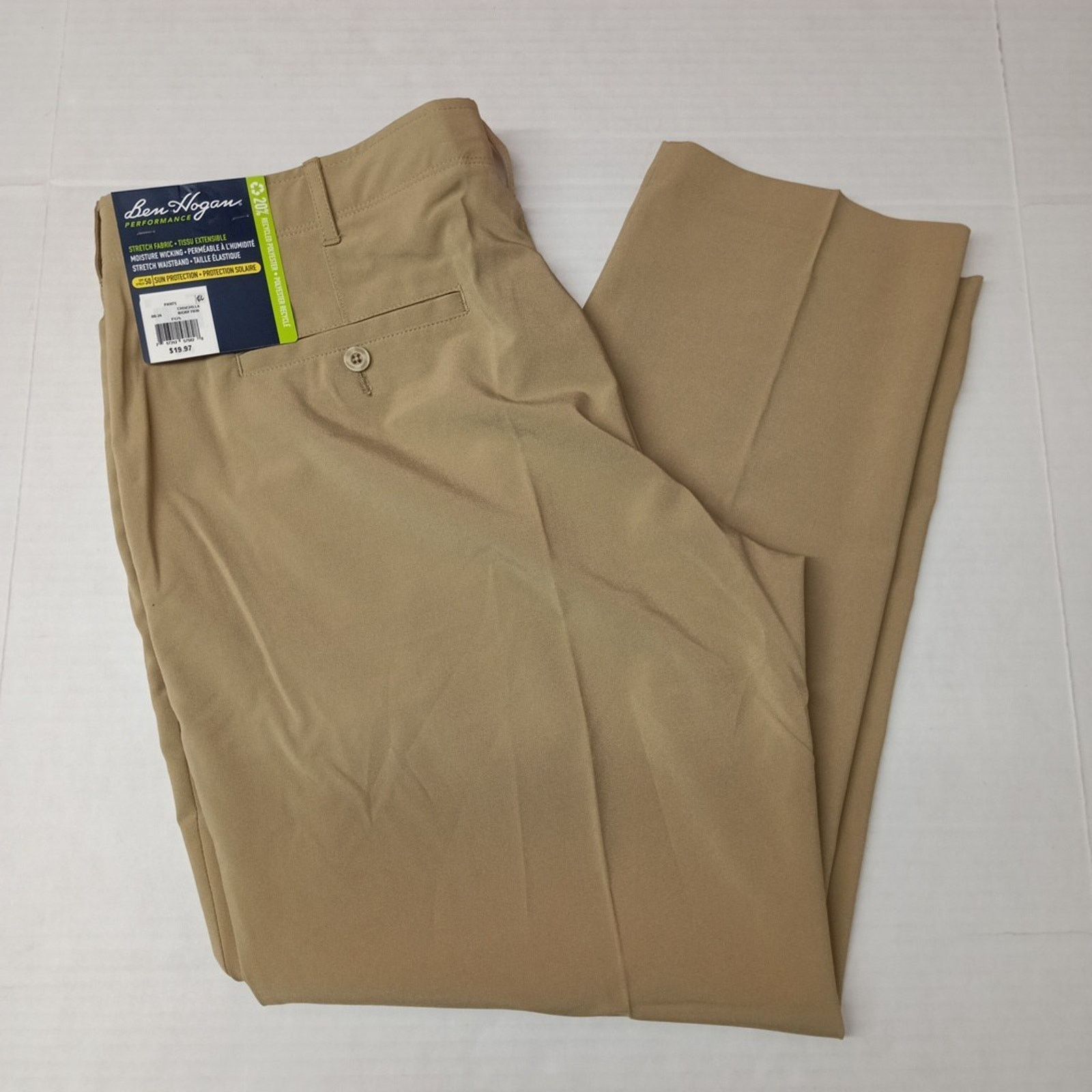 Other Ben Hogan Men Pants 40x30 Khaki Tan Flex Waist Stretch Chino Size US 40 / EU 56 - 1 Thumbnail