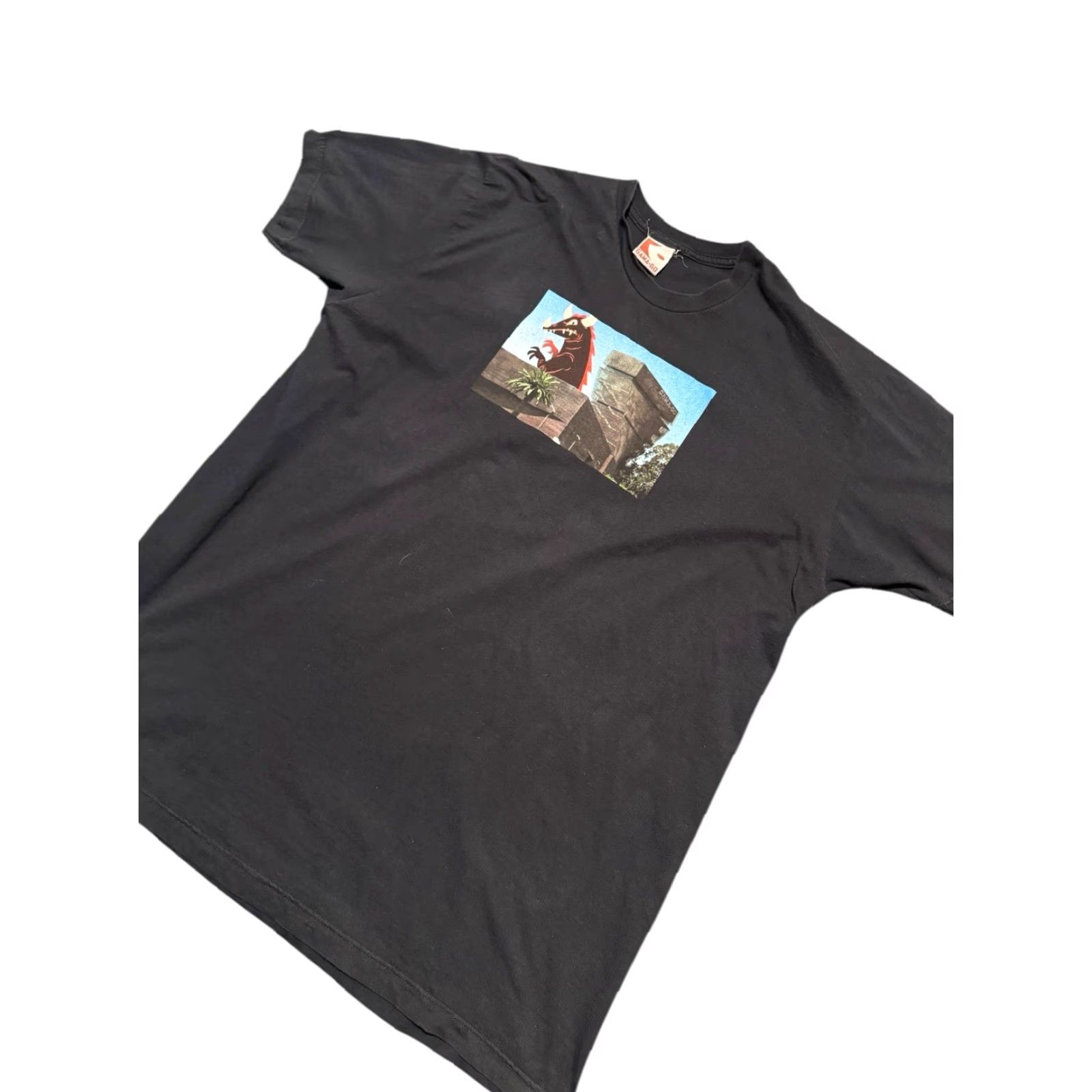 Vintage VINTAGE GAMA-GO Men's Black T-Shirt L Size Regular Short Sleeve 90s Funny Music Size US L / EU 52-54 / 3 - 4 Thumbnail
