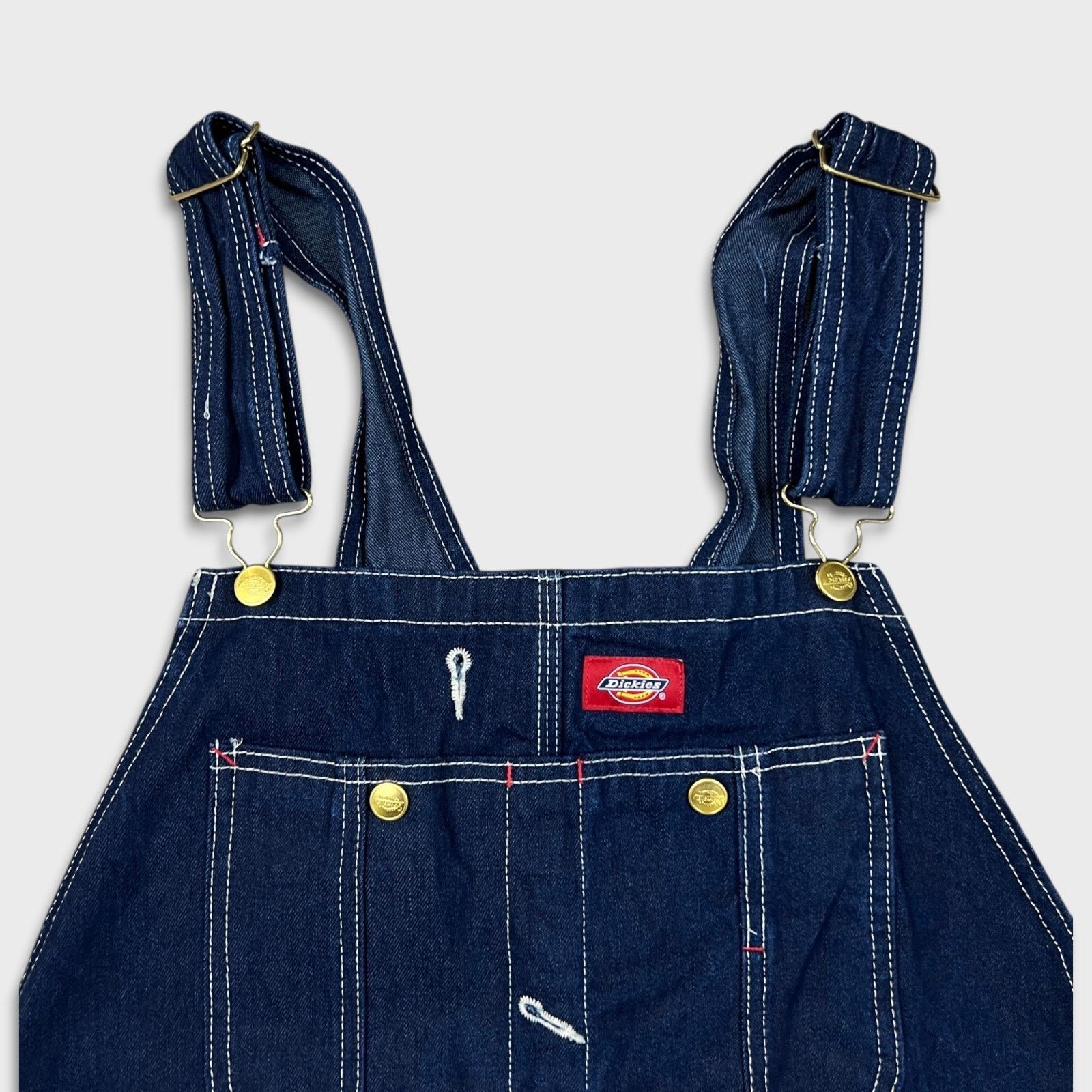 Dickies × Vintage Dickies Overalls 40x28 Bib Hammer Loop Workwear Frayed Size US 40 / EU 56 - 3 Thumbnail
