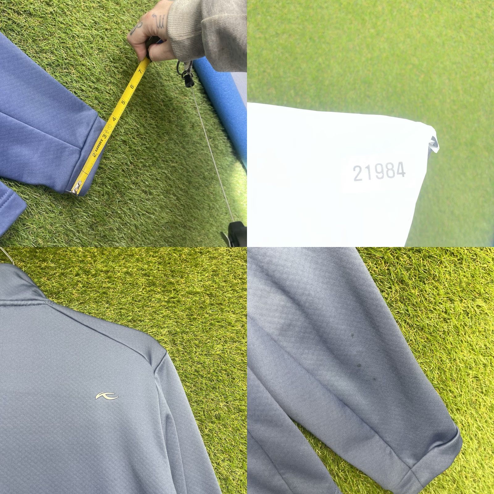 KJUS Kjus Jacket Mens M Blue Full Zip Performance Duwin 3D Midlayer Golf Tech Jacket Basic Blue Solid 3D American Sports USA Mens Size US M / EU 48-50 / 2 - 8 Thumbnail