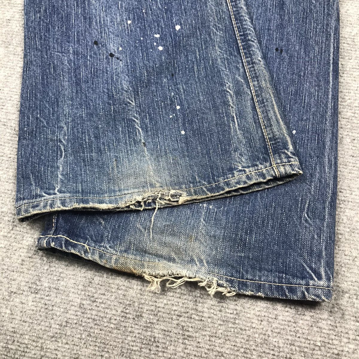 Blue Blue Japan × If Six Was Nine × Japanese Brand FLARE DISTRESSED👽EDWIN 503 JAPAN BOOTCUT DENIM PANTS 142 Size US 34 / EU 50 - 14 Thumbnail