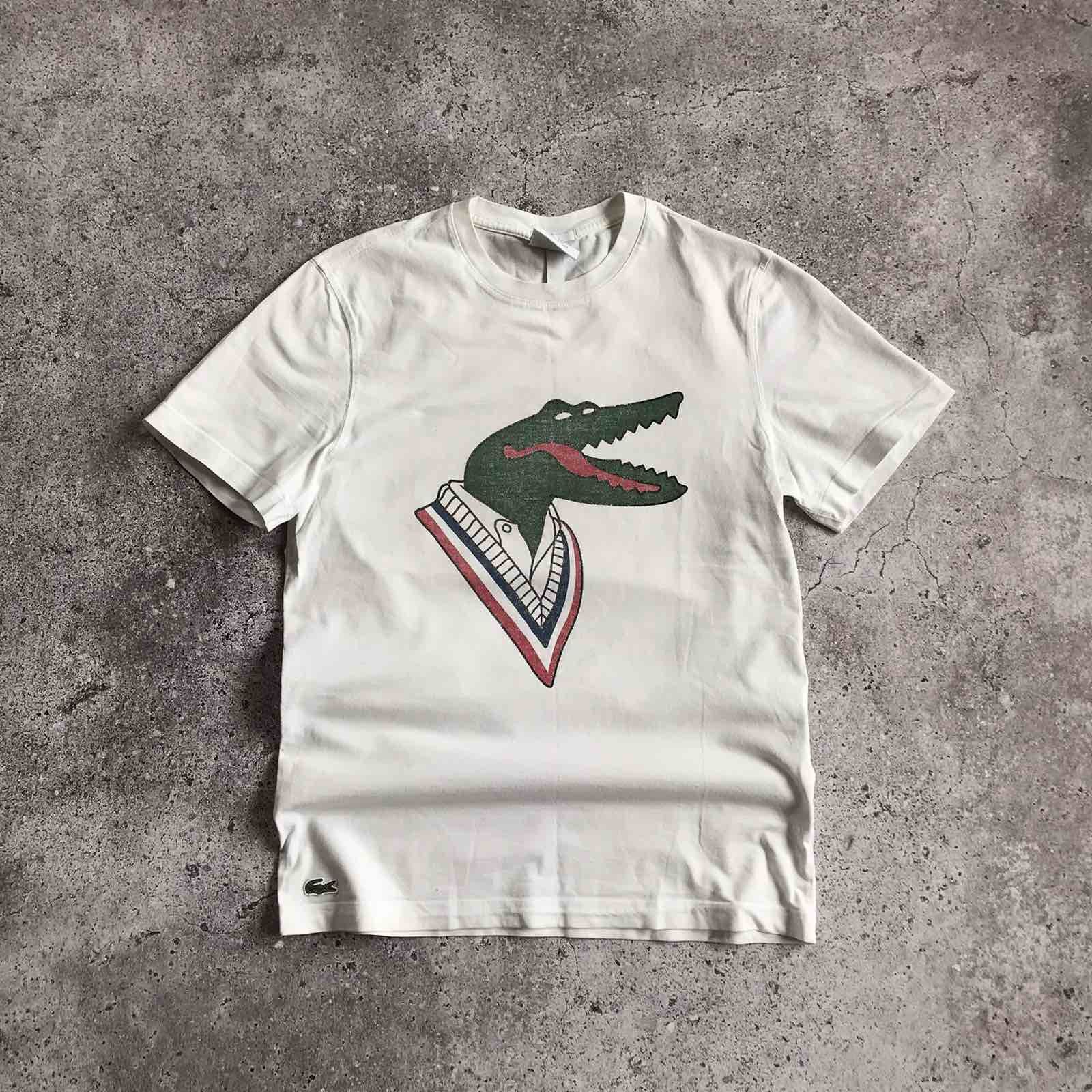 Lacoste Lacoste x Jean Michel Tixier T-Shirt Aligator Big Logo Sz S Size US S / EU 44-46 / 1 - 1 Thumbnail
