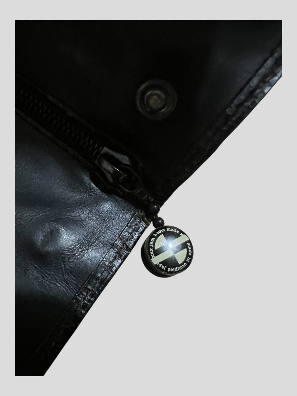 Jam Home Made Jam Home Made 4NK Trick Mini Broken Leather Trifold Wallets Size ONE SIZE - 5 Thumbnail