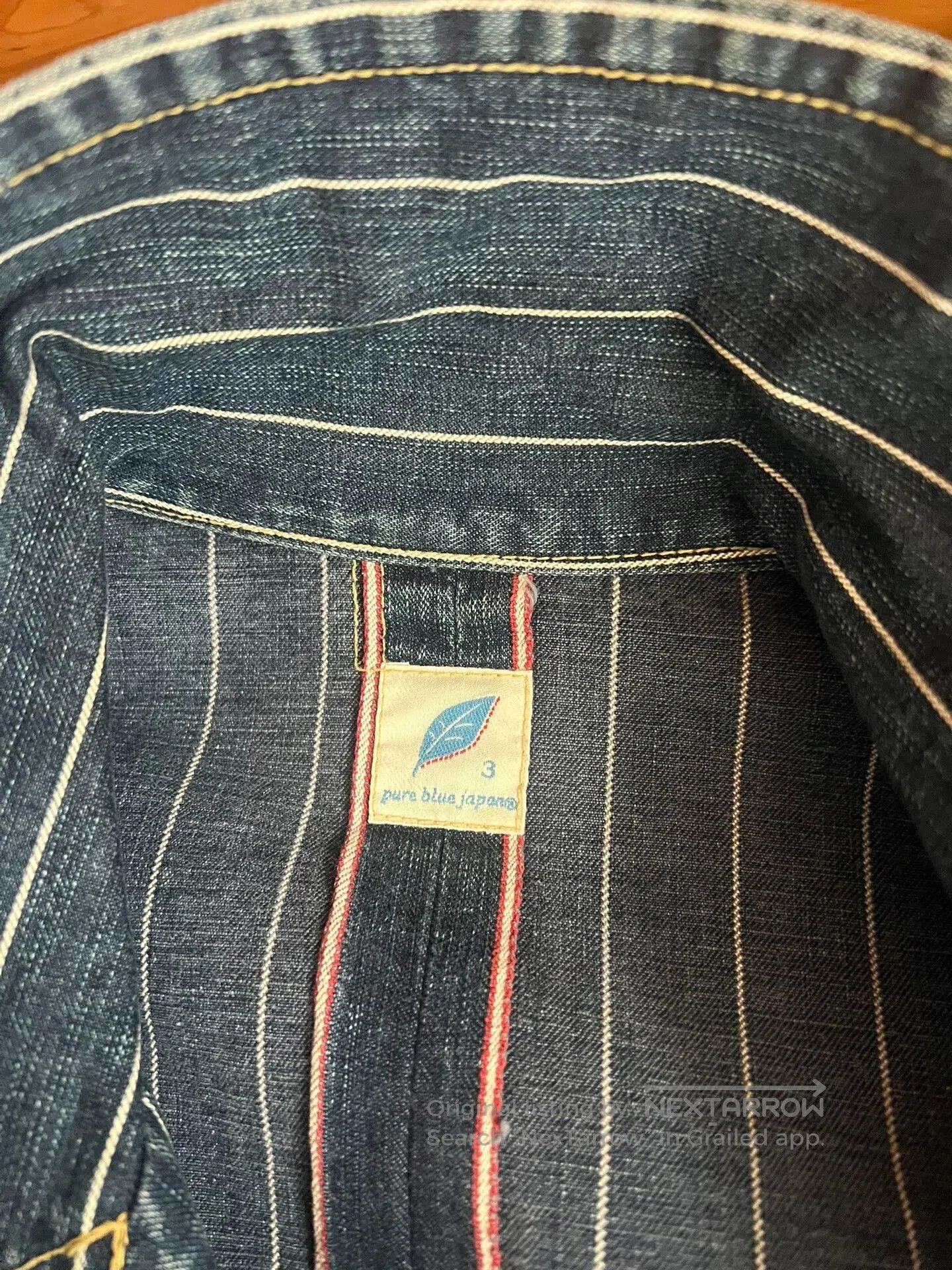 Pure Blue Japan Pure Blue Japan Indigo Denim Double-Breasted Coat. Size US L / EU 52-54 / 3 - 8 Thumbnail