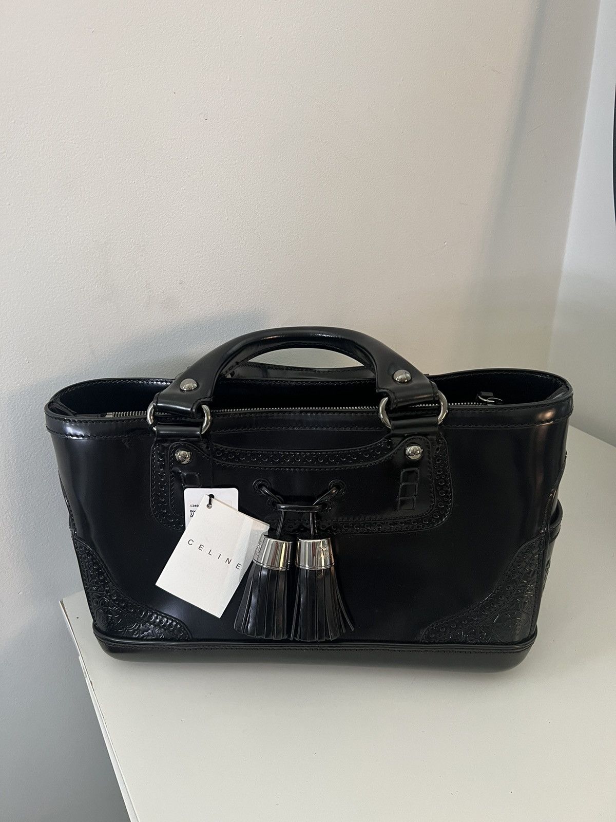 image of Celine Vintage Tote/handbag in Black, Women's