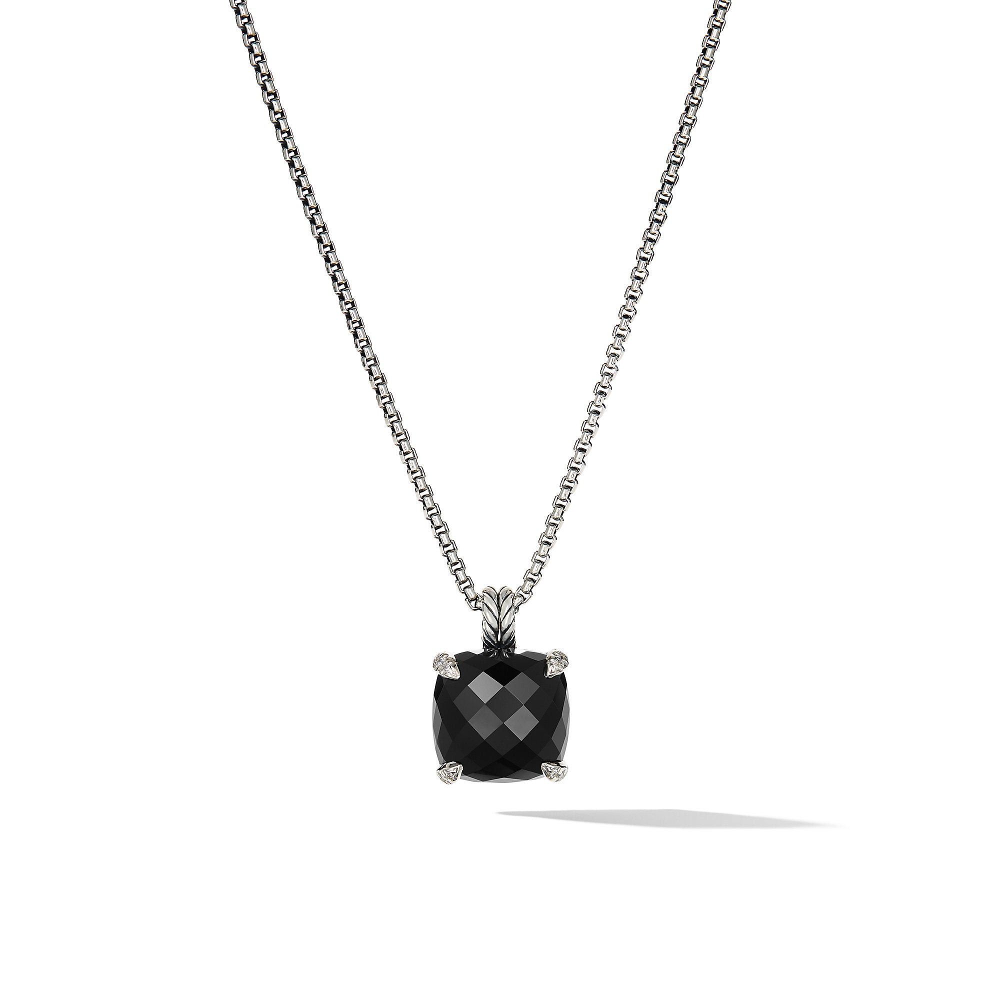 David Yurman o1w1db10526 N13675D Size:8/Necklace in Silver with Diamond Size ONE SIZE - 1 Thumbnail