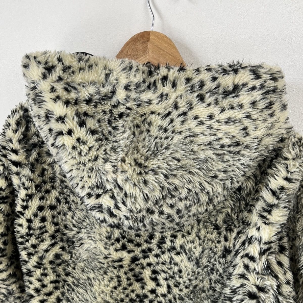 Miss Sixty Vintage Leopard Faux Fur Hood Jacket Bershka Mohair Fuzzy Size M / US 6-8 / IT 42-44 - 12 Thumbnail