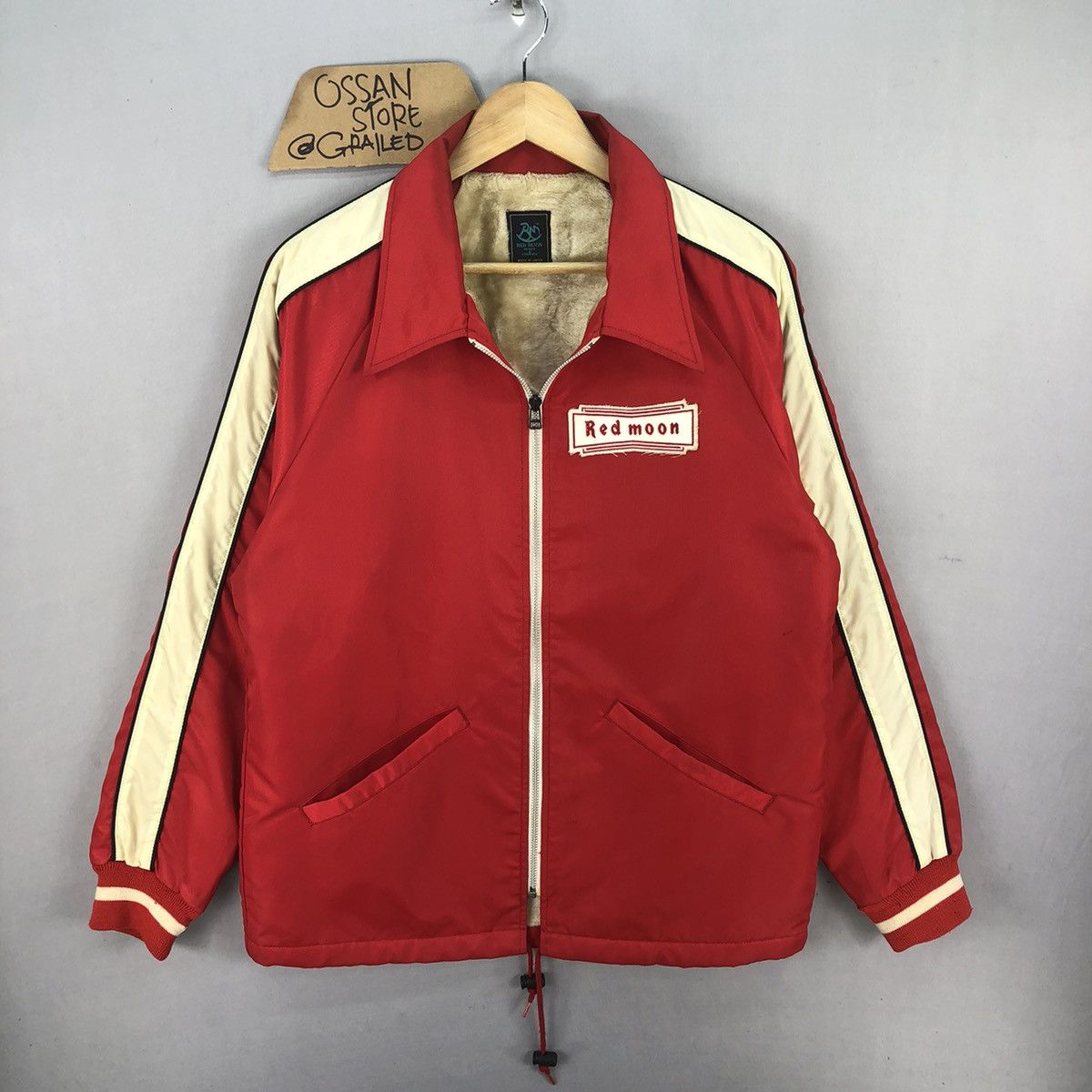 Redmoon Vintage 90’s Red Moon Sherpa Lining Zipper Jacket Size US M / EU 48-50 / 2 - 1 Thumbnail