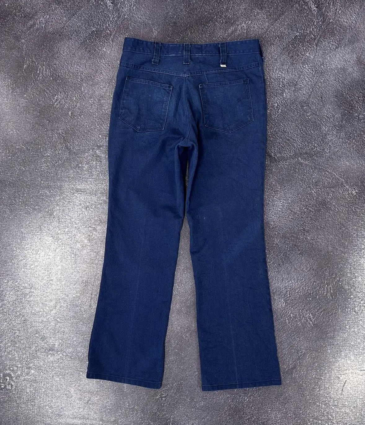 Dickies × Vintage Vintage 90s Dickies American Blue Work Hype Flared Jeans Size US 33 - 1 Thumbnail