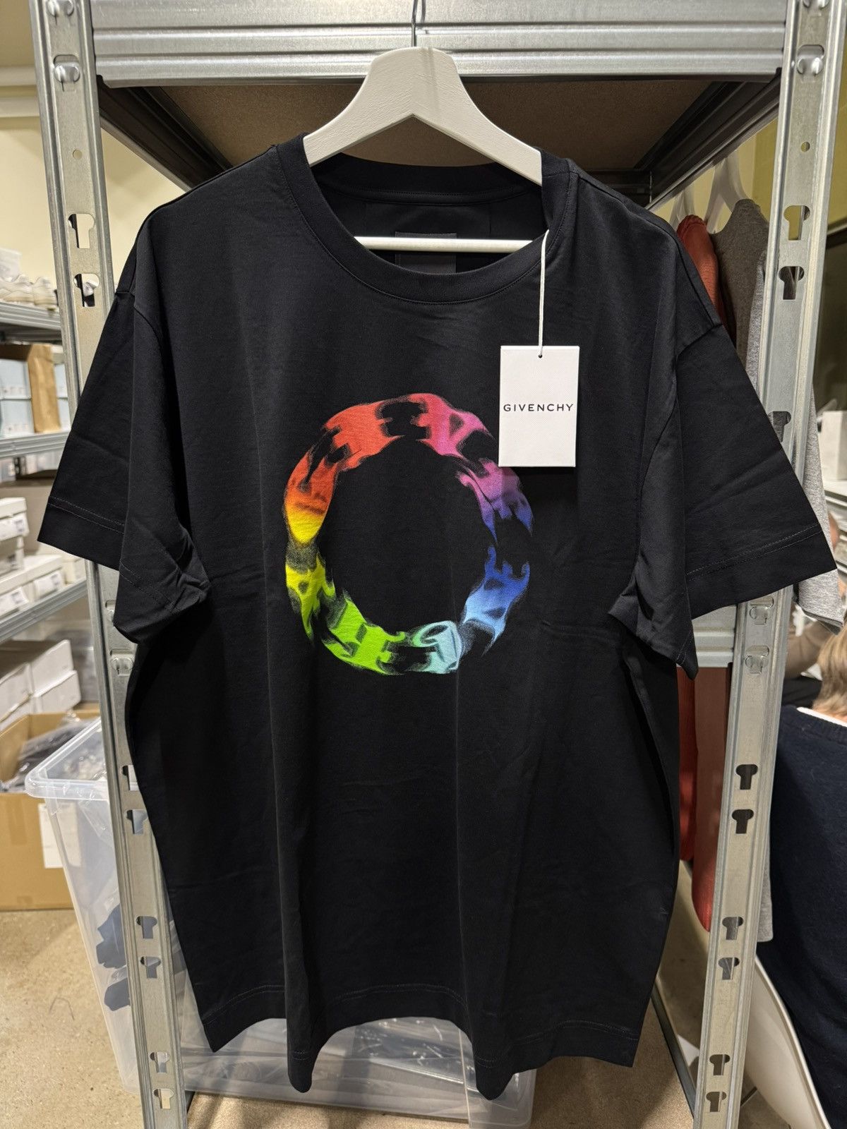 Givenchy Givenchy Logo T-Shirt NEW 650$ Size US XL / EU 56 / 4 - 1 Thumbnail
