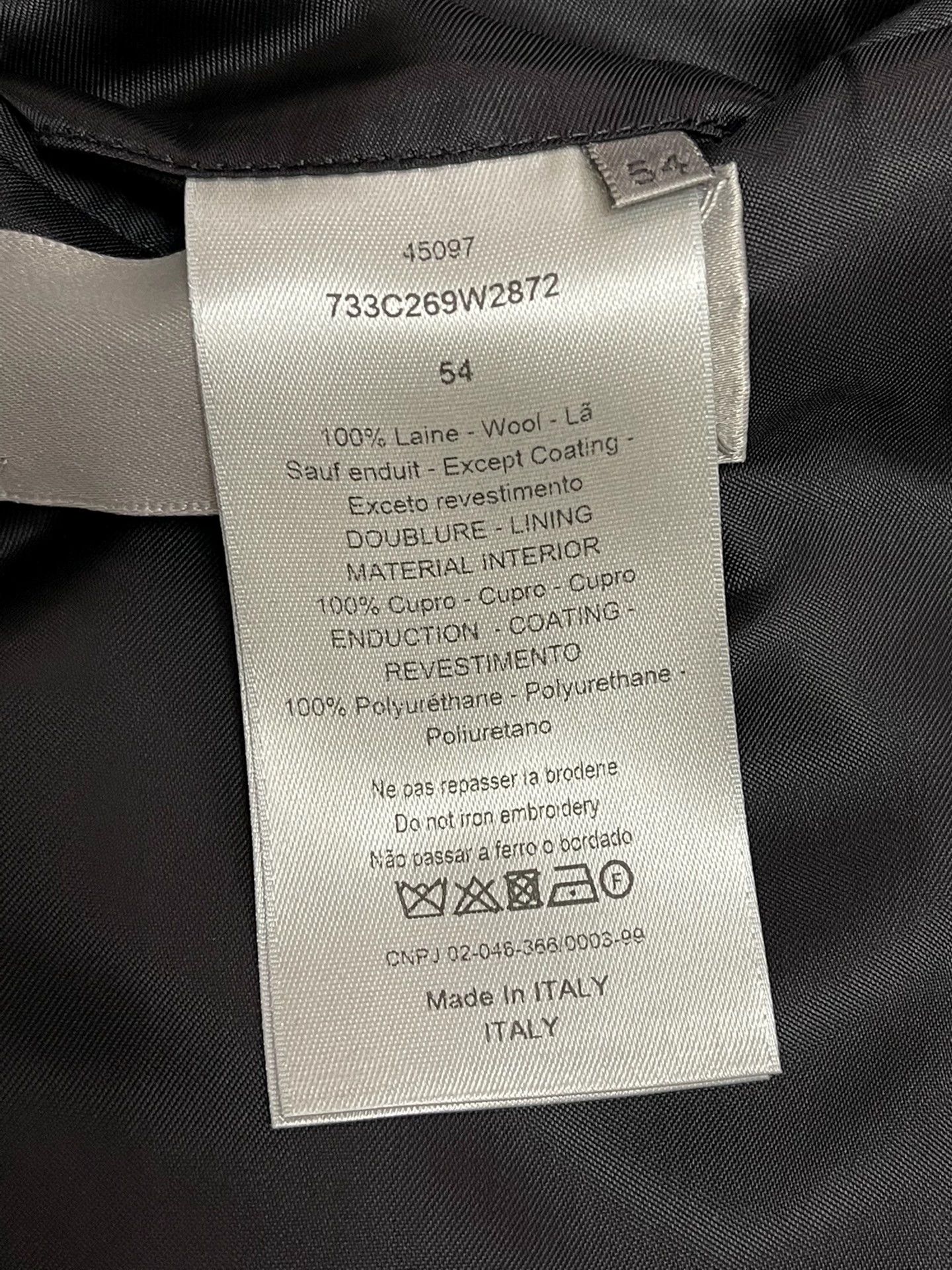 Dior Dior Homme Bees Slim Blazer Black 54 Size 54R - 5 Thumbnail