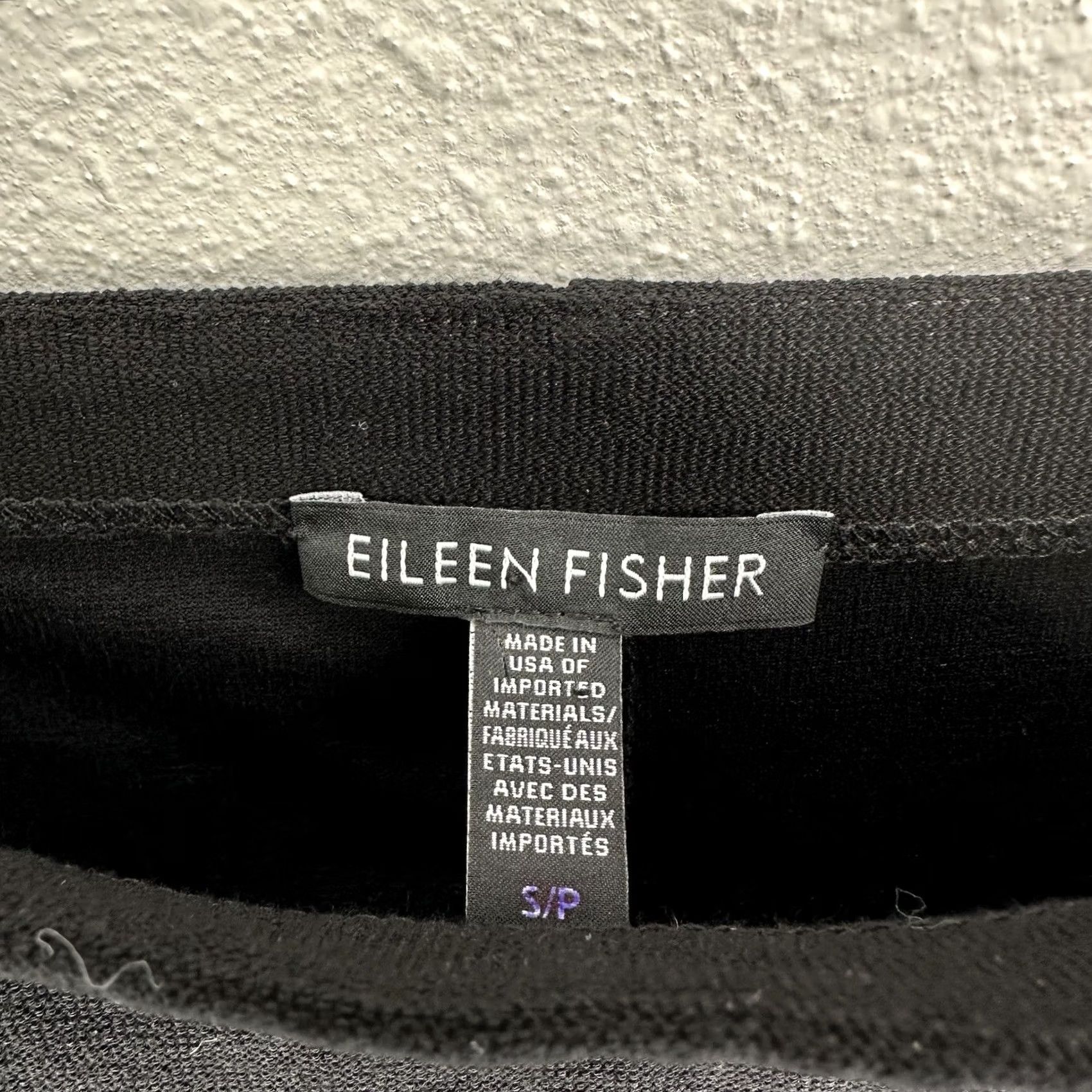 Eileen Fisher VINTAGE Eileen Fisher Dress Shirt Knee-Length Black Square Neck Sleeveless Knit Nylon Spandex Viscose Jumper Size S (fits big) Womens Size S / US 4 / IT 40 - 3 Thumbnail