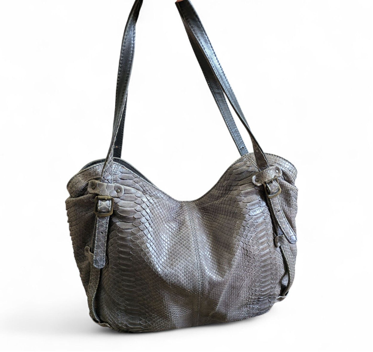 Other REPTILE'S HOUSE Python Leather Handbag Snakeskin Leather Bag Size ONE SIZE - 13 Thumbnail