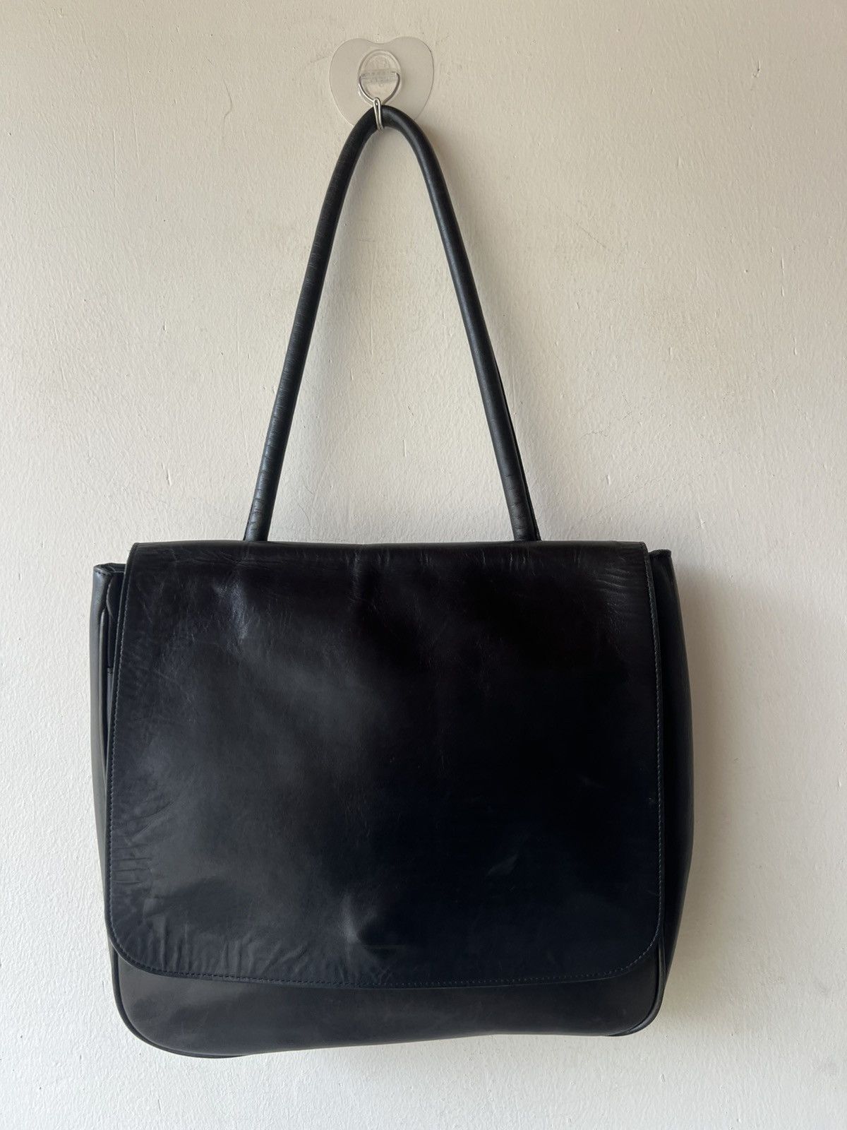 Leather Vintage B. Stuff Japan Patina Black All Leather Bag Size ONE SIZE - 18 Thumbnail