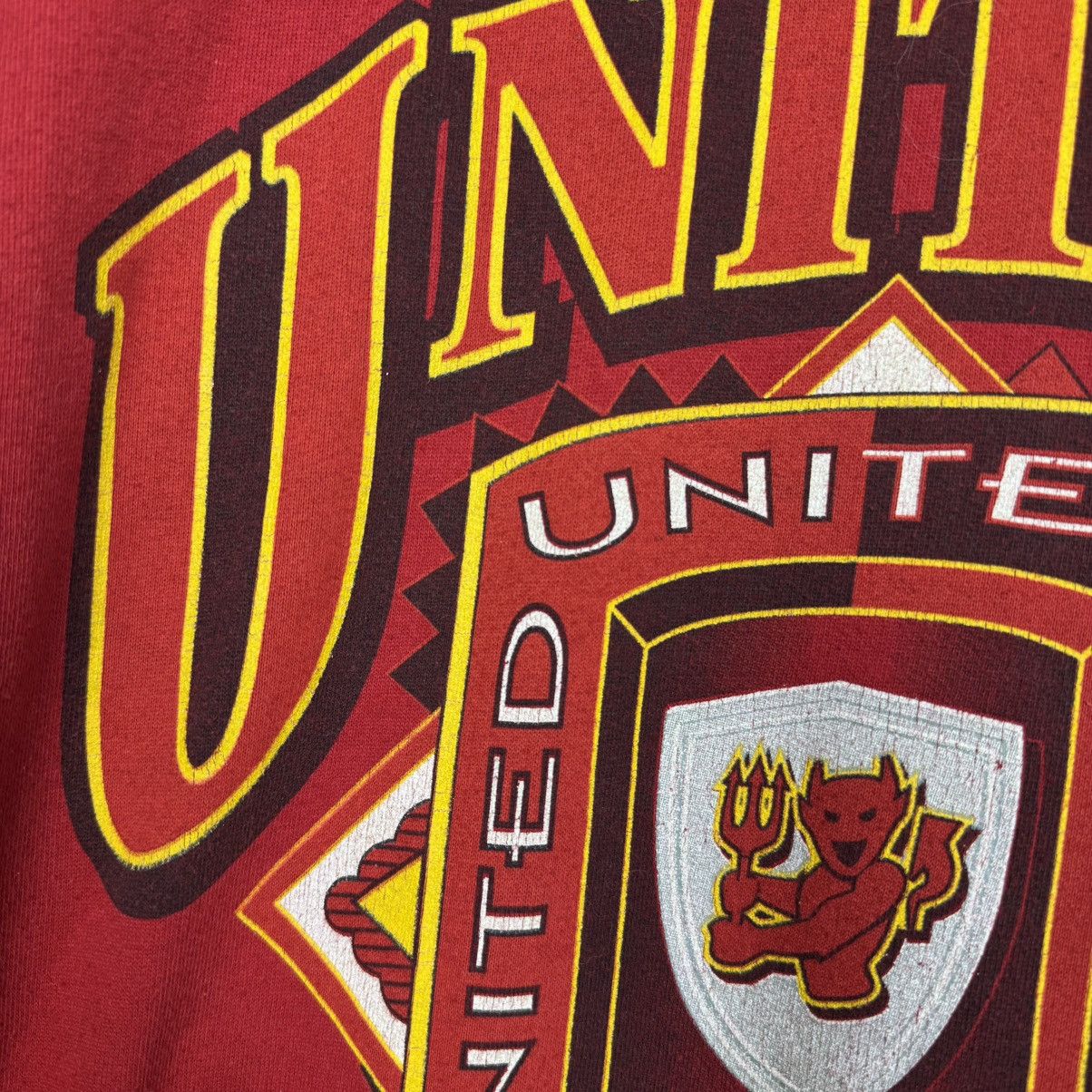 Vintage MANCHESTER UNITED 90s FOOTBALL SWEATSHIRT SOCCER PULLOVER Size US XL / EU 56 / 4 - 6 Thumbnail