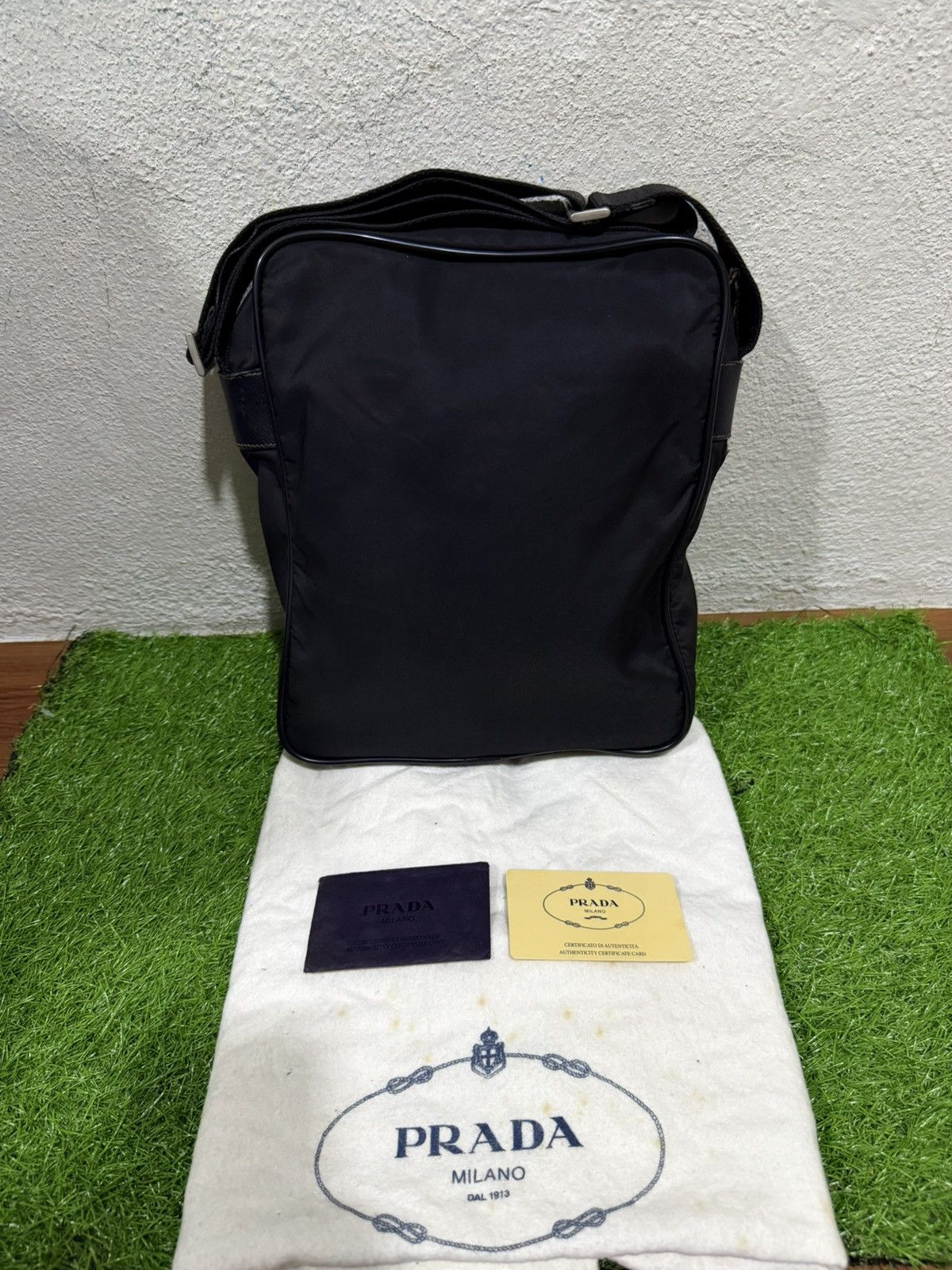Prada Authentic Prada Tessuto Saffiano shoulder bag Size ONE SIZE - 4 Thumbnail