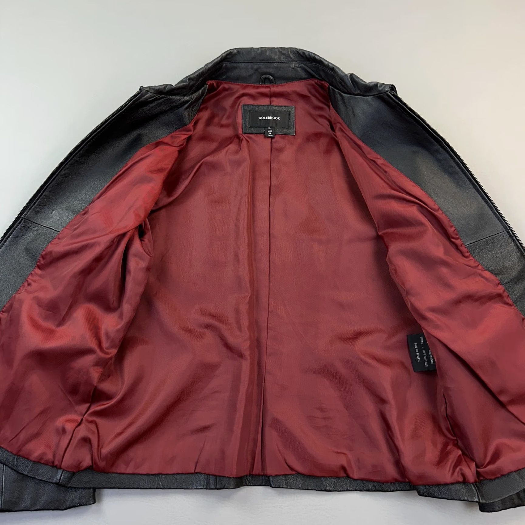 Vintage VINTAGE Colebrook Women's XL Black Leather Full Zip Collared Jacket Size XL / US 12-14 / IT 48-50 - 7 Thumbnail