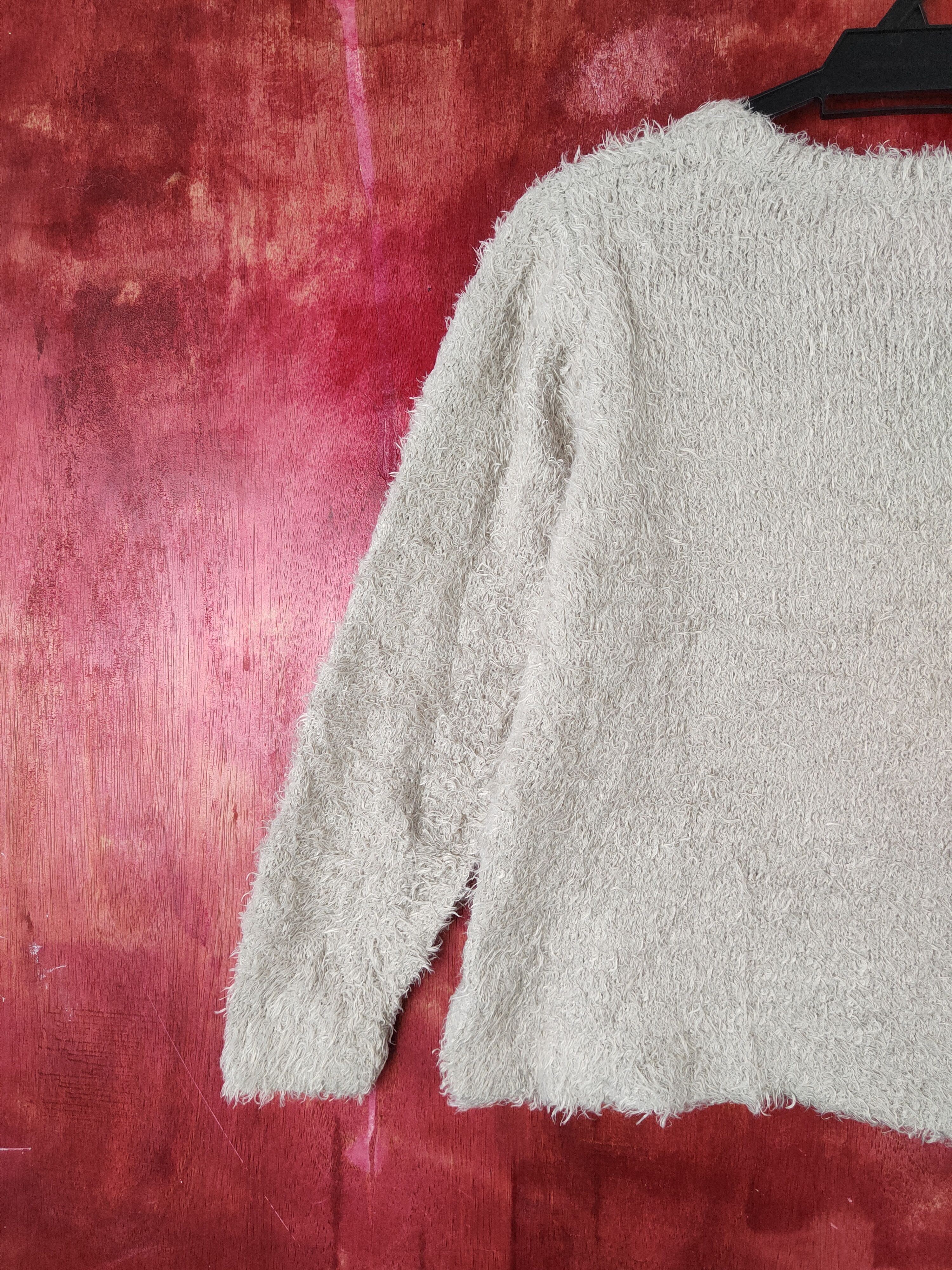 Japanese Brand × Vintage Chocol Raffine Robe Beige Fur Mohair Knitwear COOL DESIGN Size M / US 6-8 / IT 42-44 - 8 Thumbnail