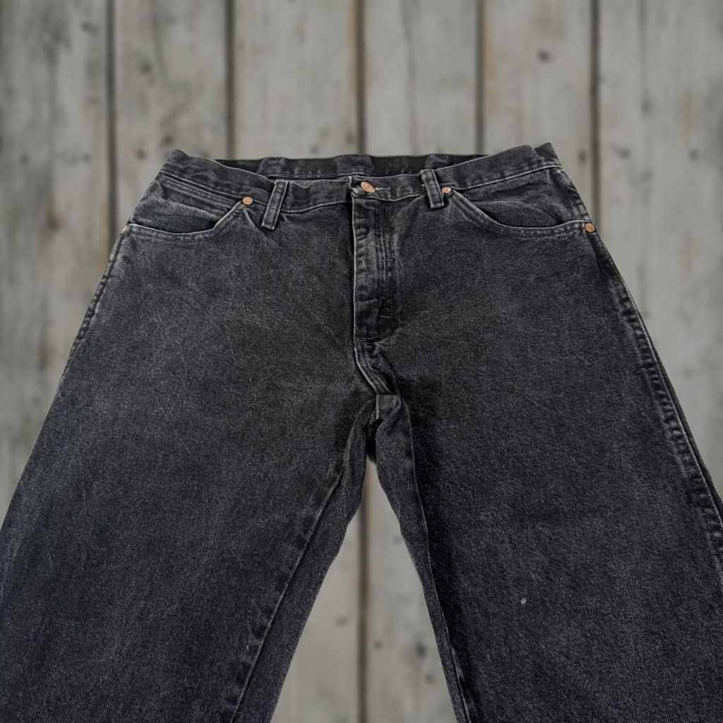 Wrangler Wrangler Jeans Men 34x30 Black 13MWZ Straight Fit Denim Pants Western Cowboy Cut Cotton Regular Front Pockets Mens Size US 34 / EU 50 - 1 Thumbnail