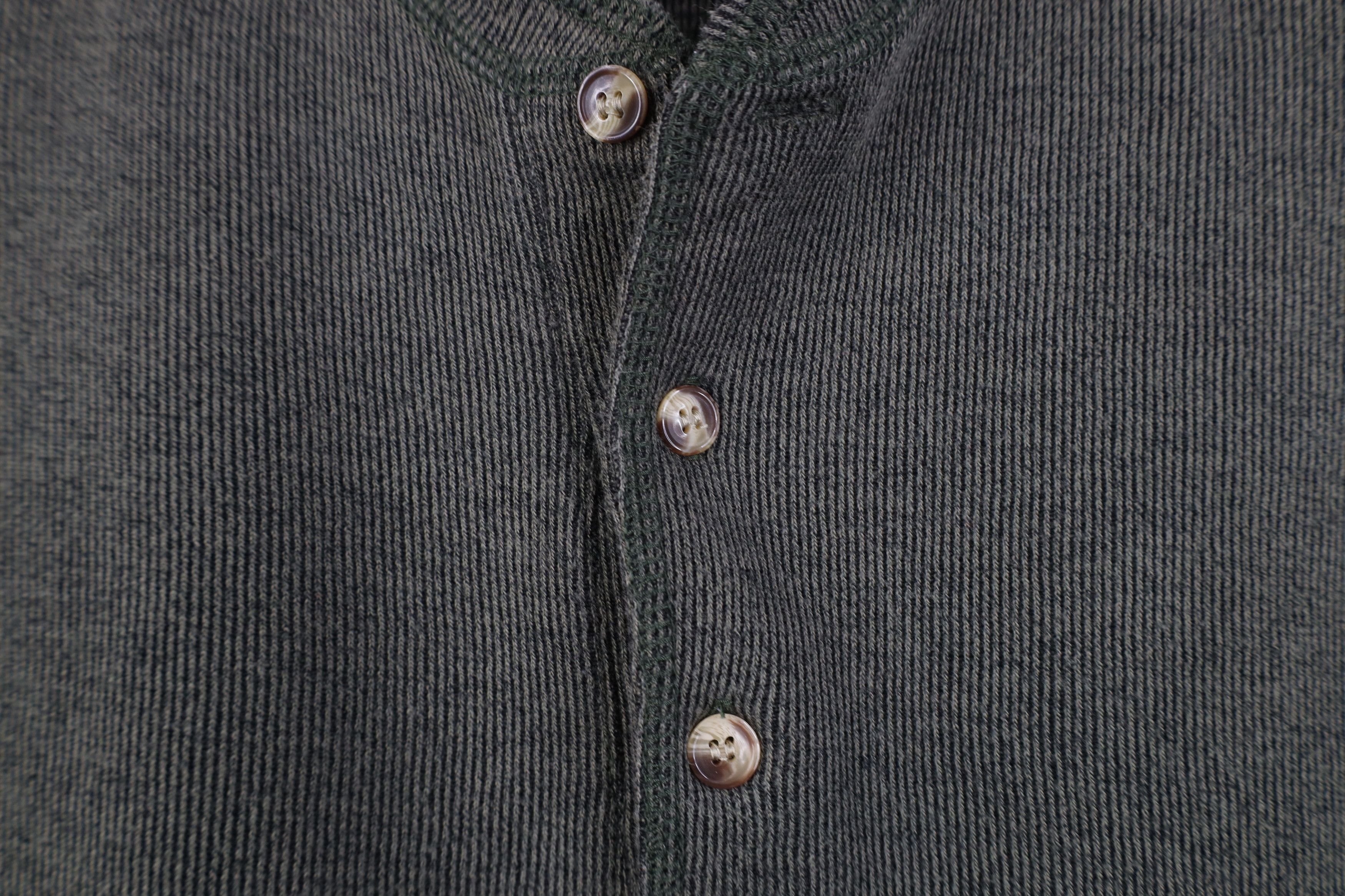 Vintage Vintage 90s Streetwear Knit Long Sleeve Henley T-Shirt Size US L / EU 52-54 / 3 - 4 Thumbnail