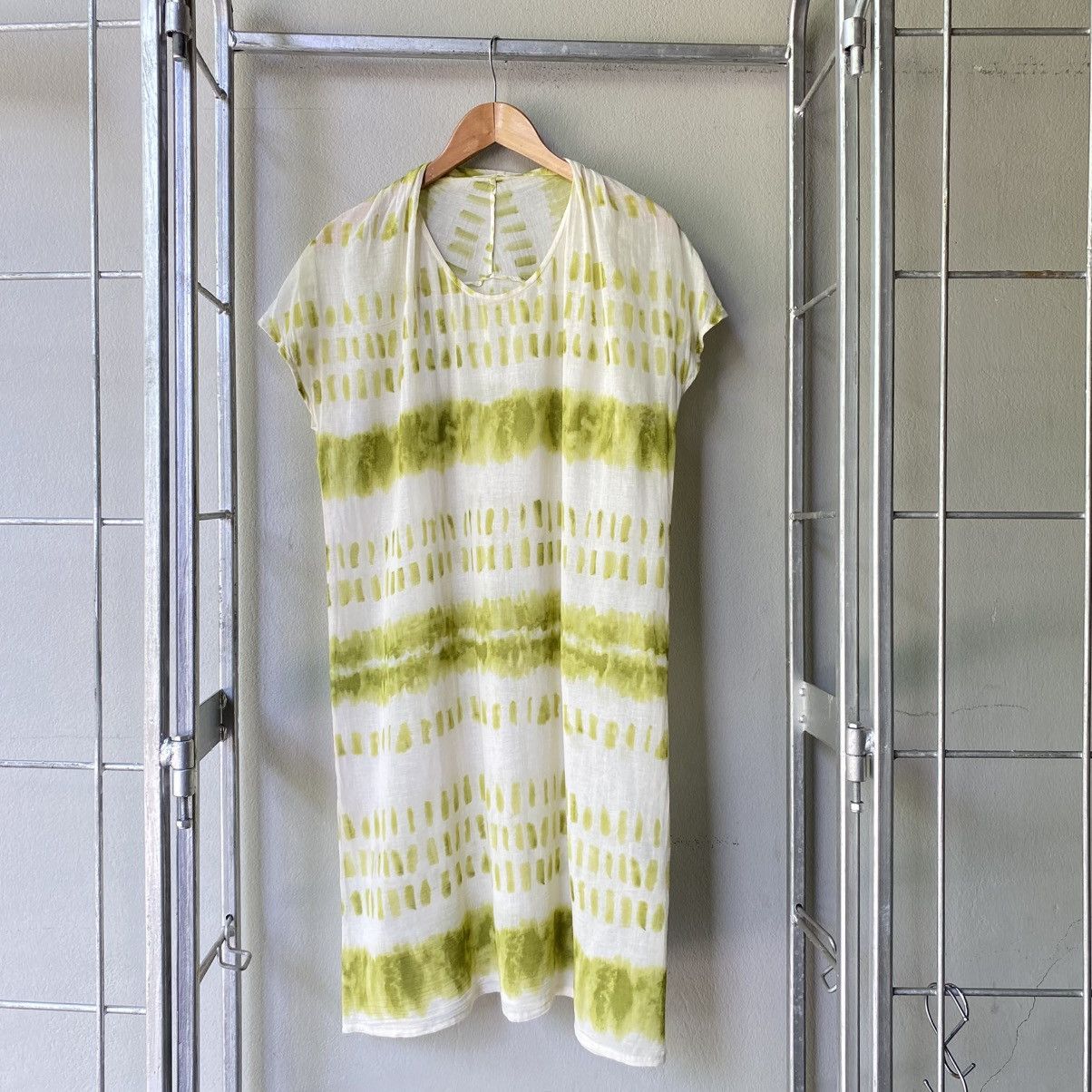 Issey Miyake Plantation Light Green Breeze Dress Size M / US 6-8 / IT 42-44 - 1 Thumbnail