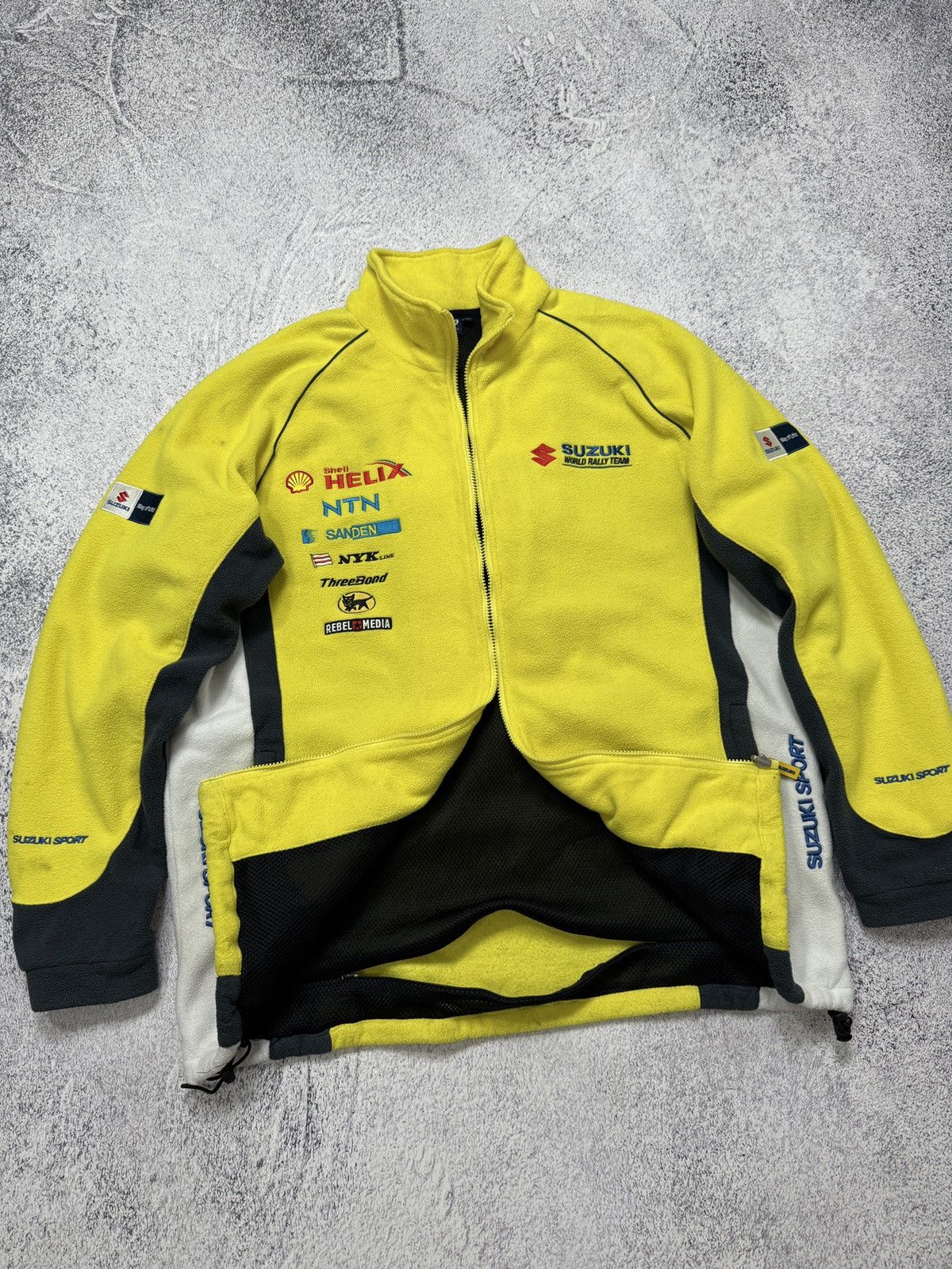 Japanese Brand VTG SUZUKI SPORT WORLD RALLY TEAM FLEECE JACKET Size US XL / EU 56 / 4 - 10 Thumbnail