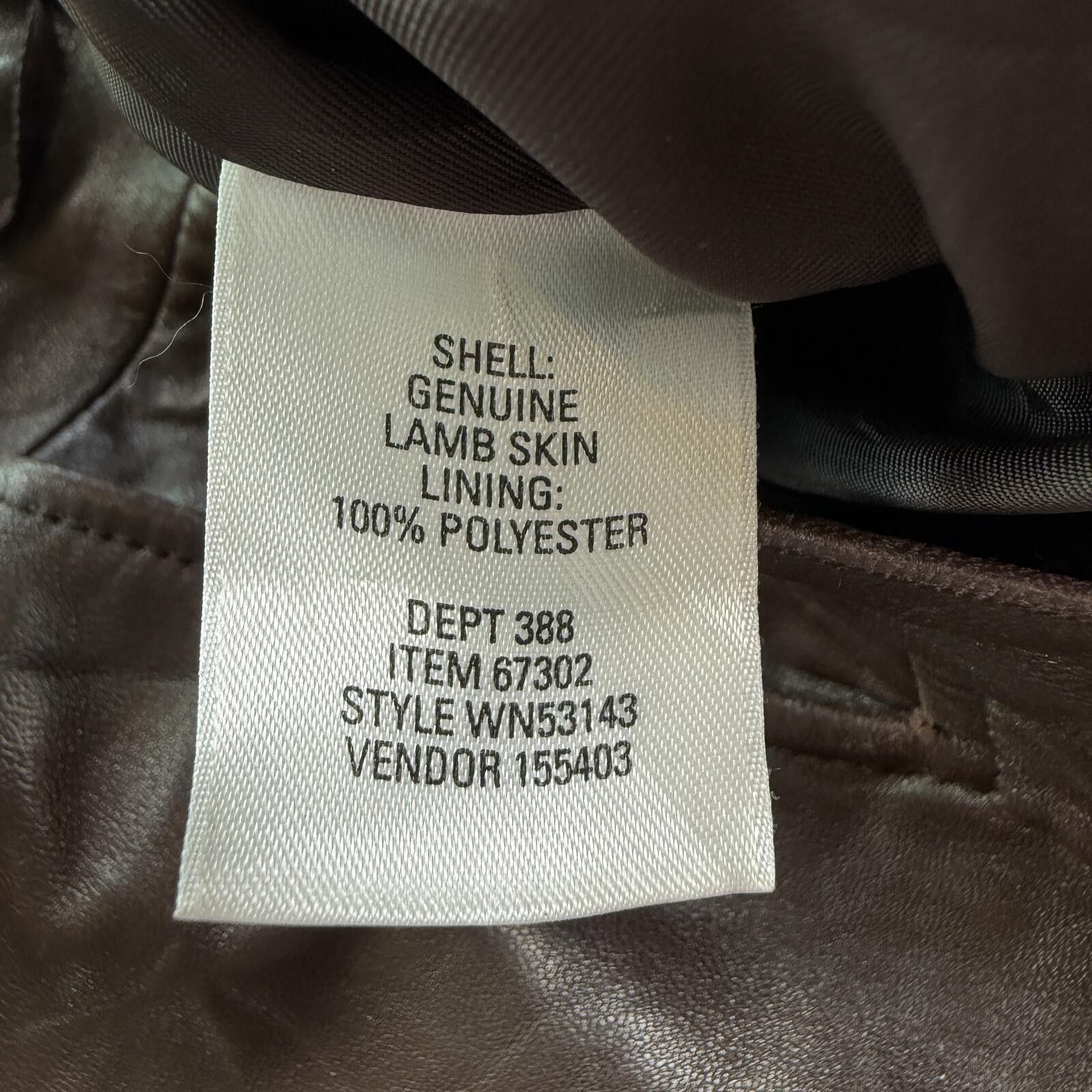 Nordstrom Vintage Y2K Nordstrom Brown Lambskin Leather Pants Womens 8 Size 30" / US 8 / IT 44 - 6 Thumbnail