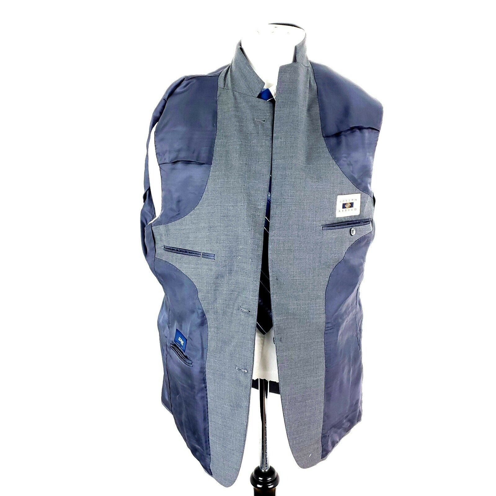 Joseph Abboud Joseph Abboud Zigone Wool 2 Button Blazer 42R Gray Sport Coa Size 42R - 10 Thumbnail