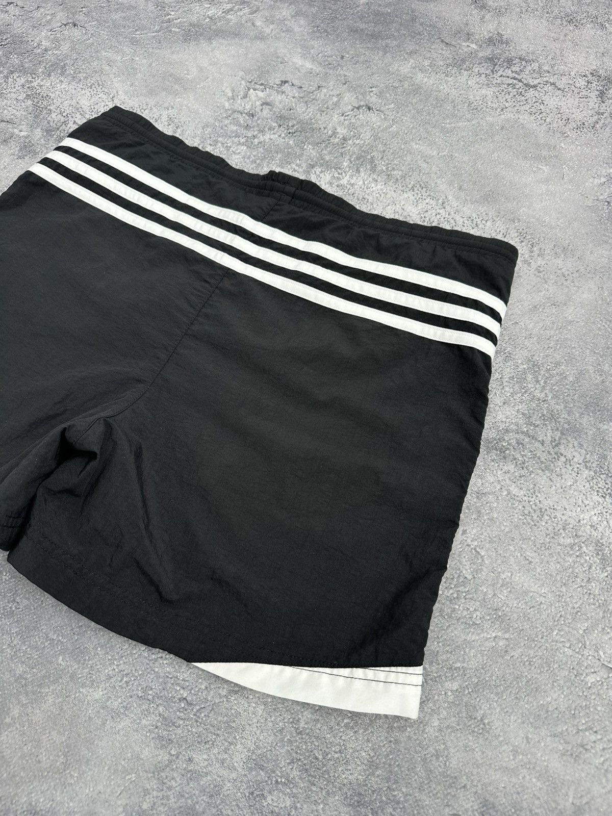 Adidas Vintage 90s Adidas Swim Shorts Black White Striped Swimwear Size US 30 / EU 46 - 14 Thumbnail