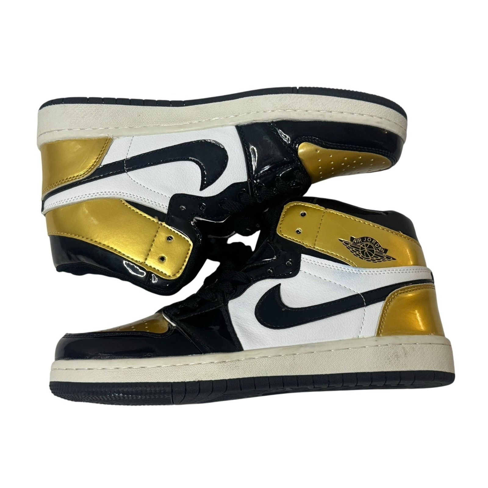 Nike NIKE Air Jordan 1 High Golf Gold Toe Retro Shoes DQ0660-002 Size US 8.5 / EU 41-42 - 7 Thumbnail
