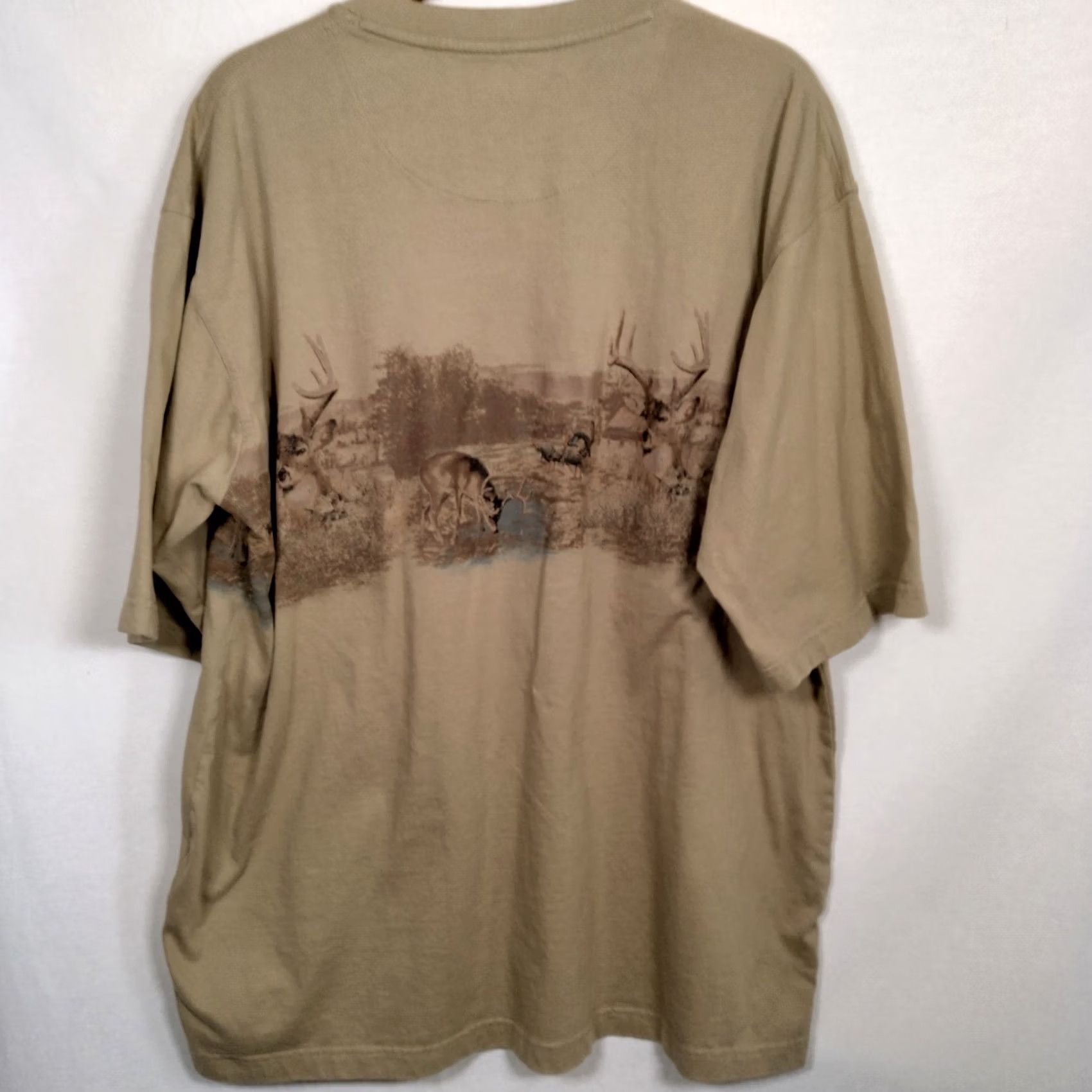 Vintage VINTAGE RedHead Henley Shirt Men XL Beige Animals Outdoors Hunting Buck Deer Turkey Campcore Size US XL / EU 56 / 4 - 3 Thumbnail