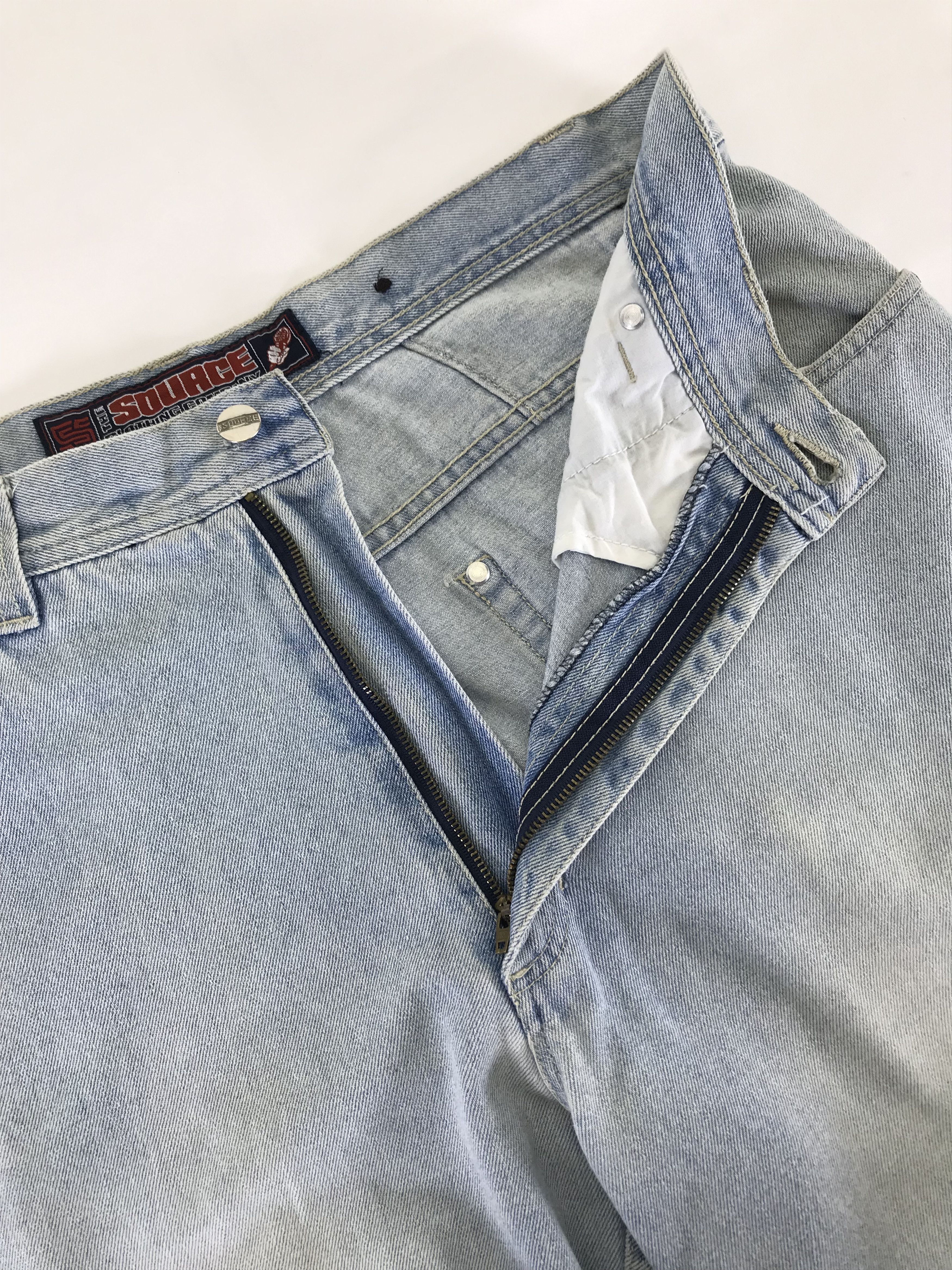 Japanese Brand Vintage Source DNM Patched Wide Baggy Jeans Size US 34 / EU 50 - 9 Thumbnail