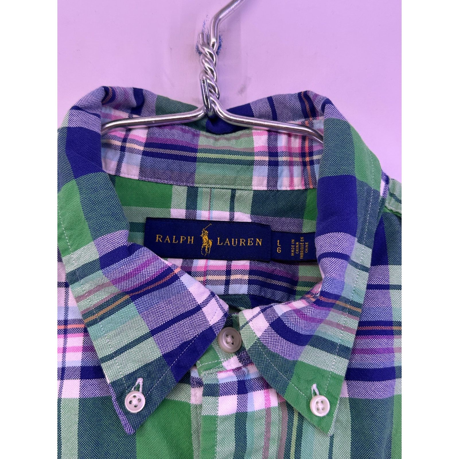Ralph Lauren Ralph Lauren Slim Fit Plaid Longsleeve Shirt Size Large Size US L / EU 52-54 / 3 - 6 Thumbnail