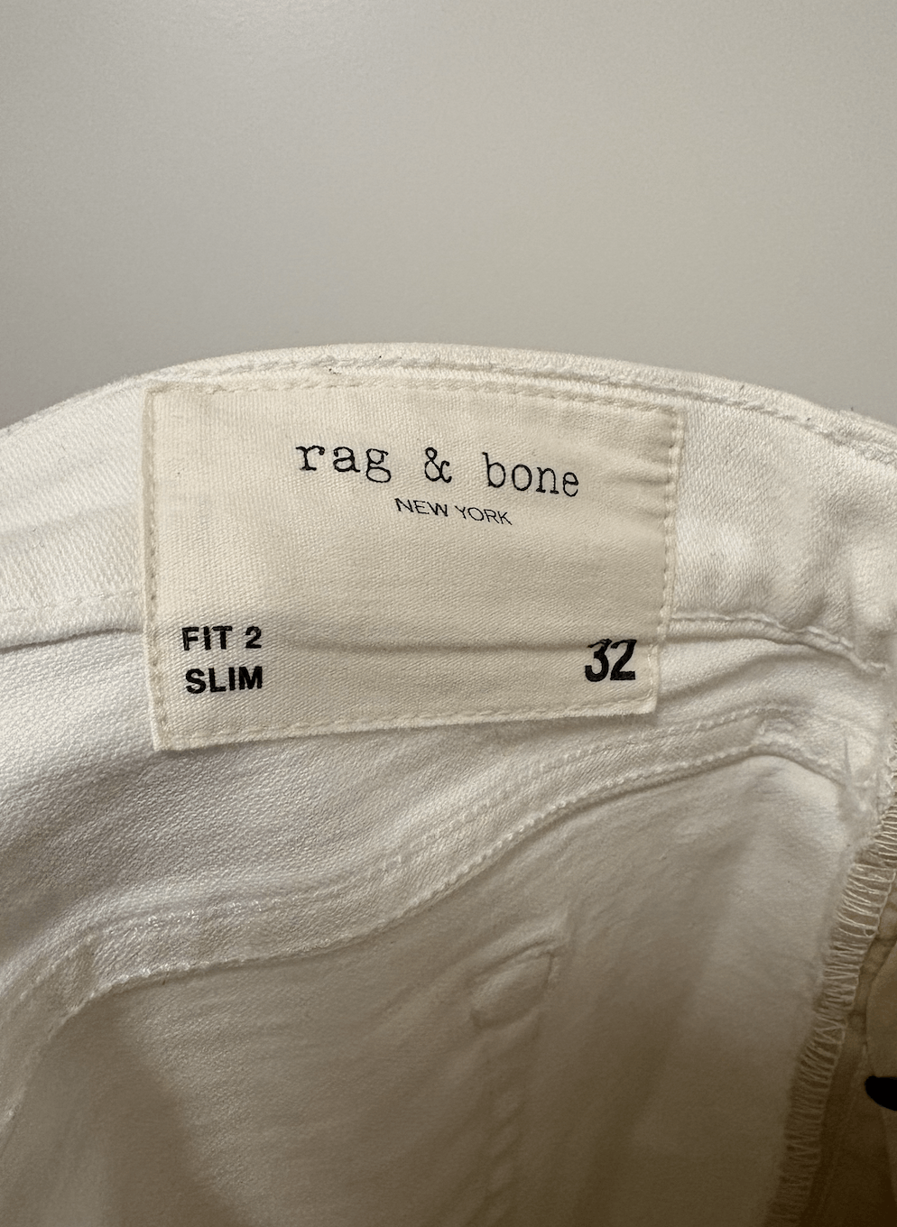 Rag & Bone Rag & Bone Slim Fit Size 2 White Jeans Size US 32 / EU 48 - 6 Thumbnail
